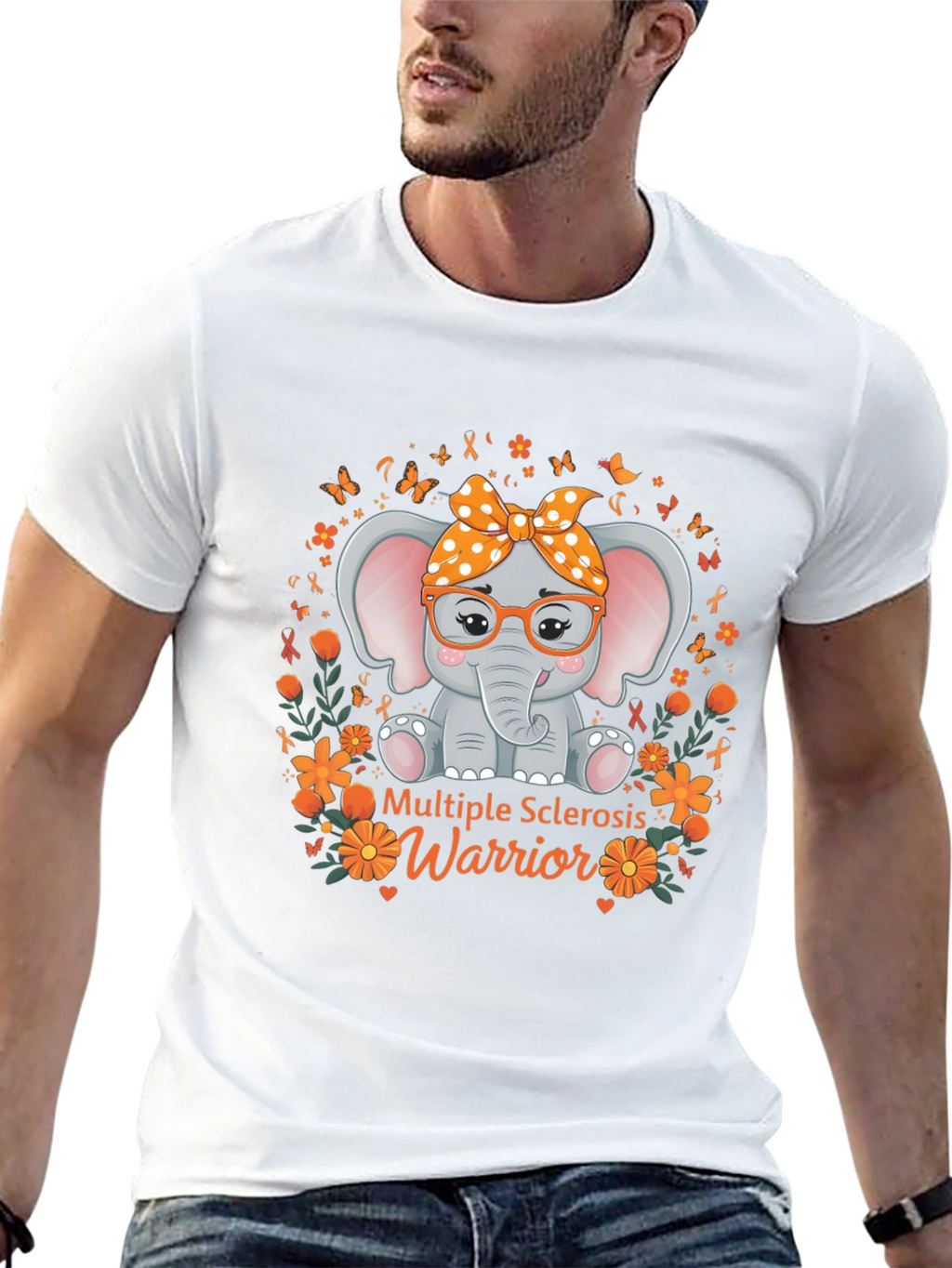 Multiple Sclerosis Warrior Elephant T-Shirt