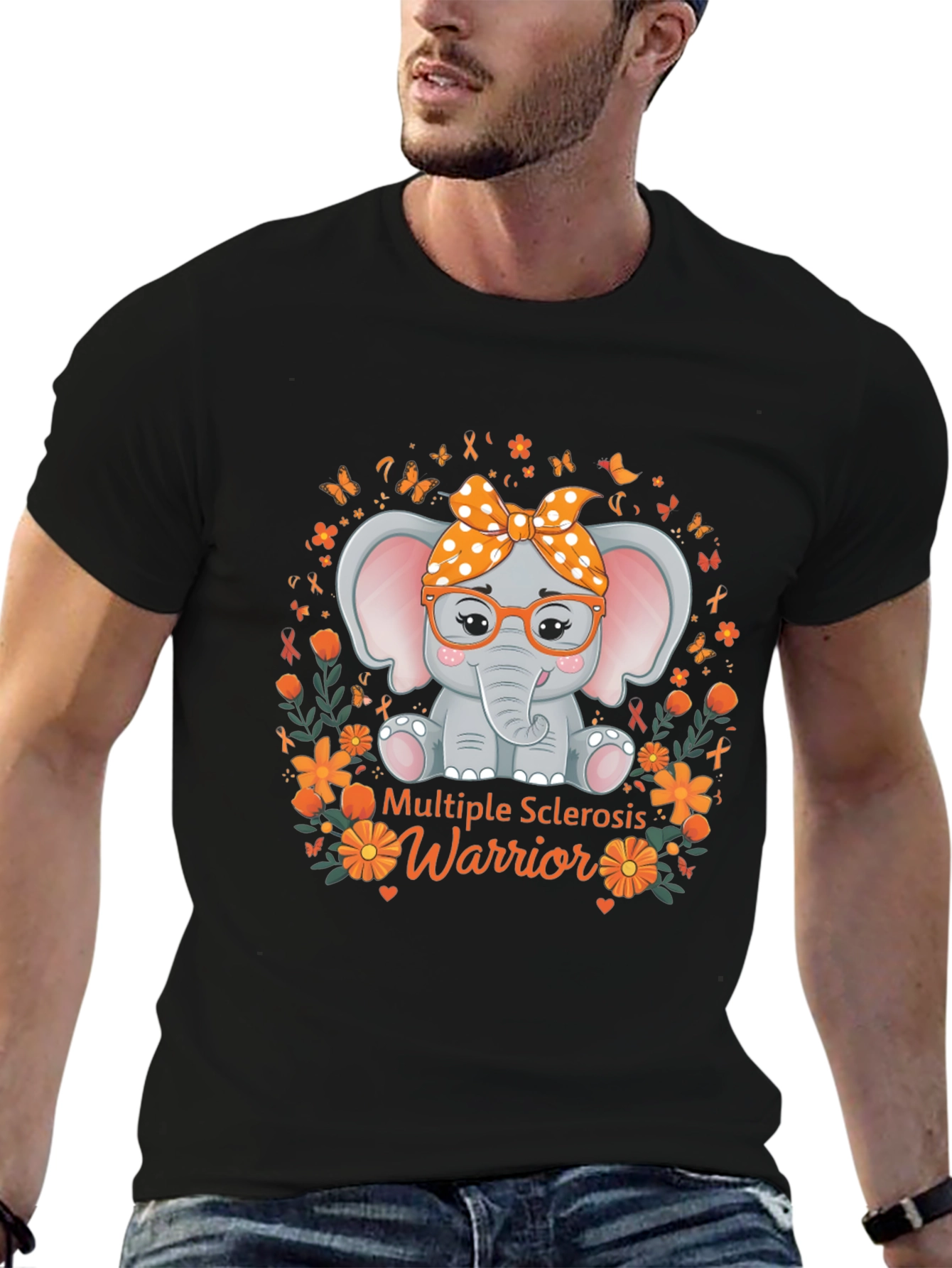 Multiple Sclerosis Warrior Elephant T-Shirt
