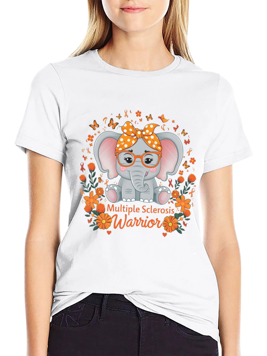 Multiple Sclerosis Warrior Elephant T-Shirt