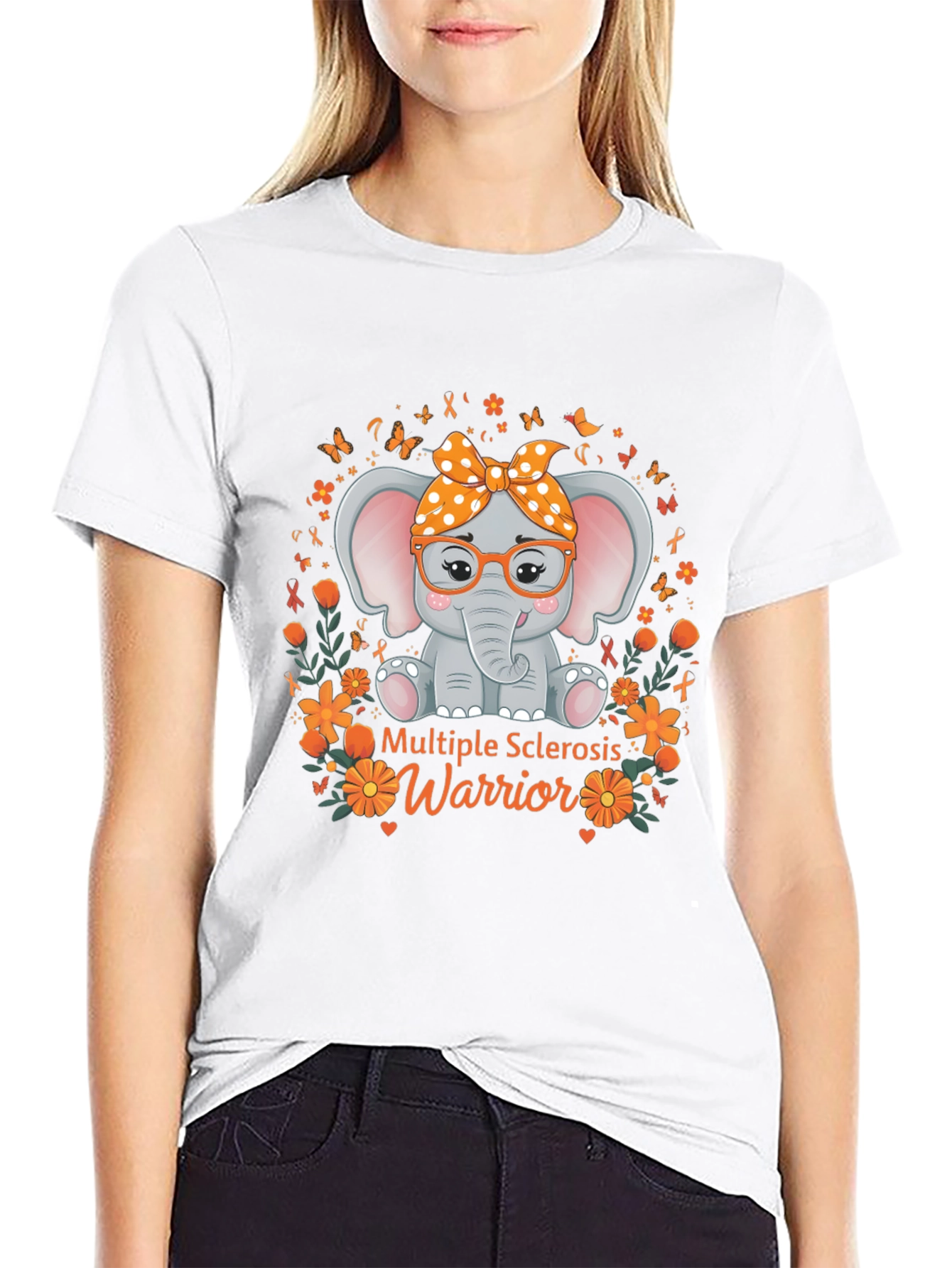 Multiple Sclerosis Warrior Elephant T-Shirt