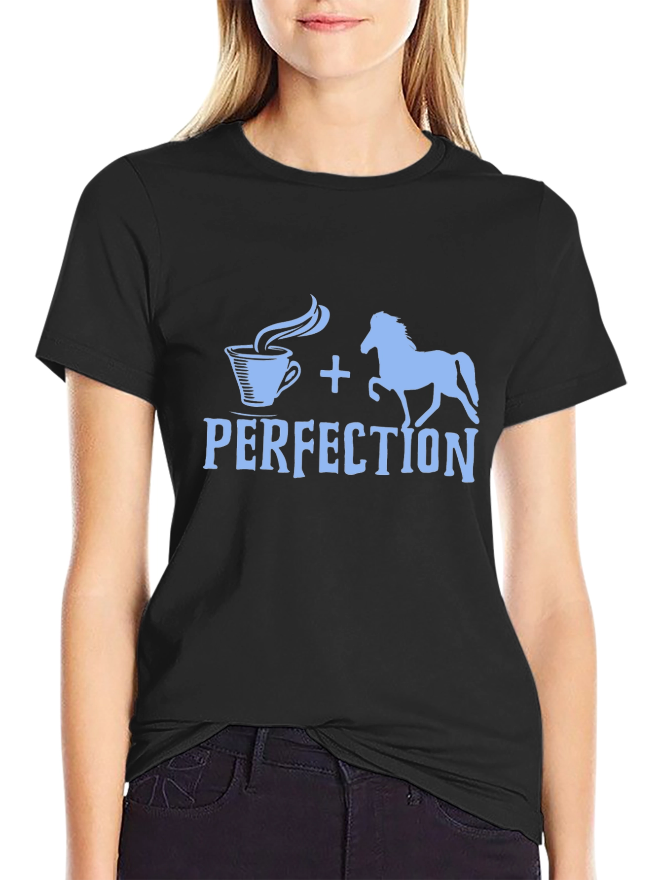 Coffee and Horses Perfection Tee