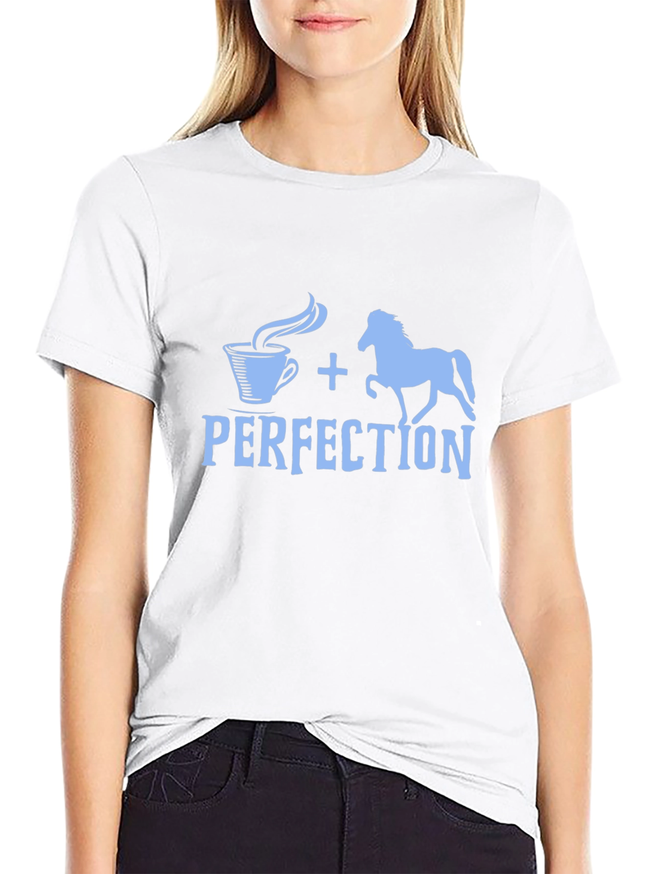 Coffee and Horses Perfection Tee