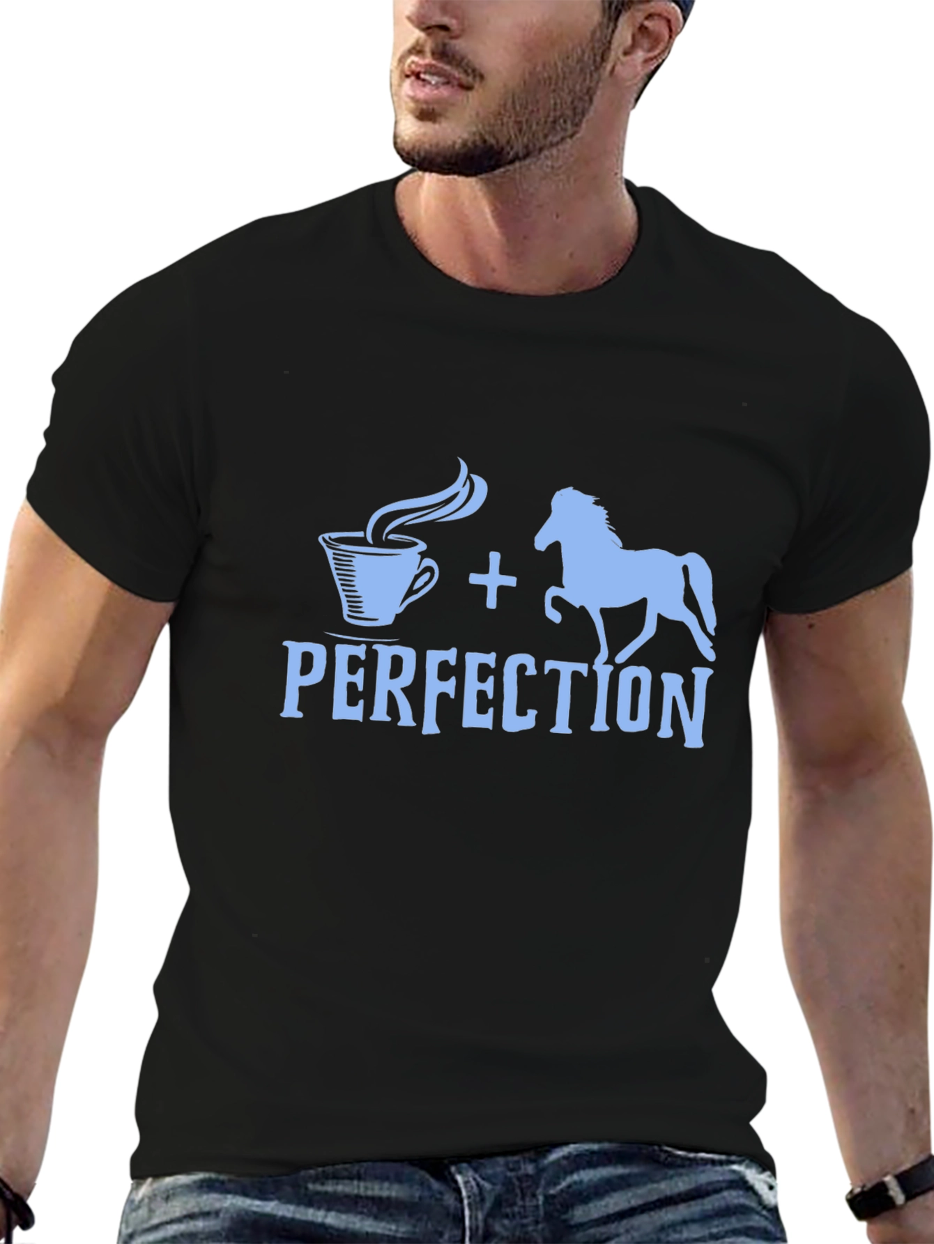 Coffee and Horses Perfection Tee
