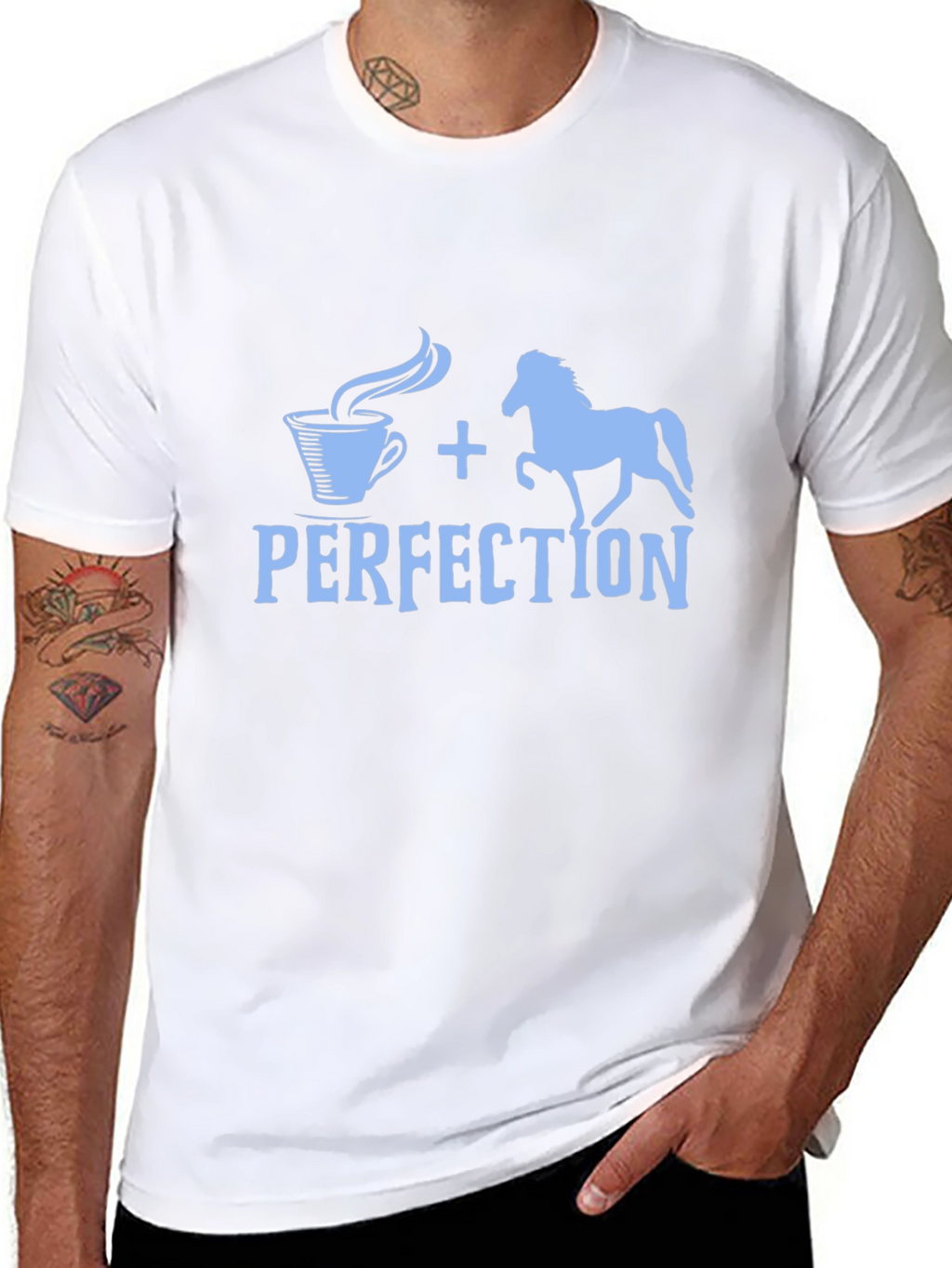 Coffee and Horses Perfection Tee