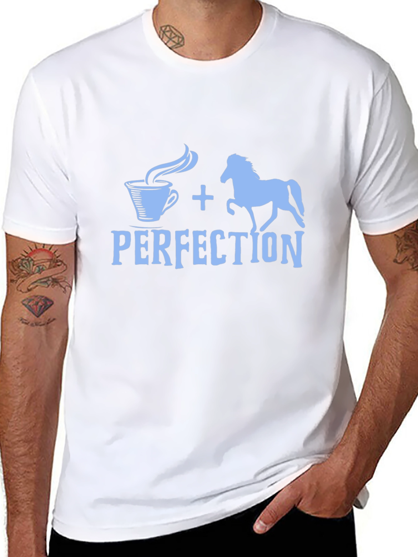 Coffee and Horses Perfection Tee