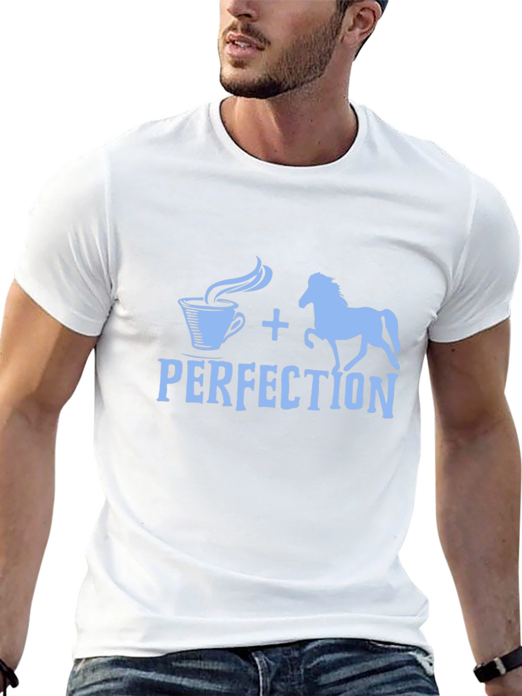 Coffee and Horses Perfection Tee