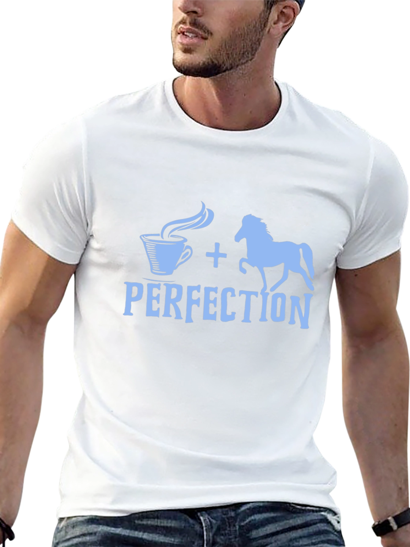 Coffee and Horses Perfection Tee