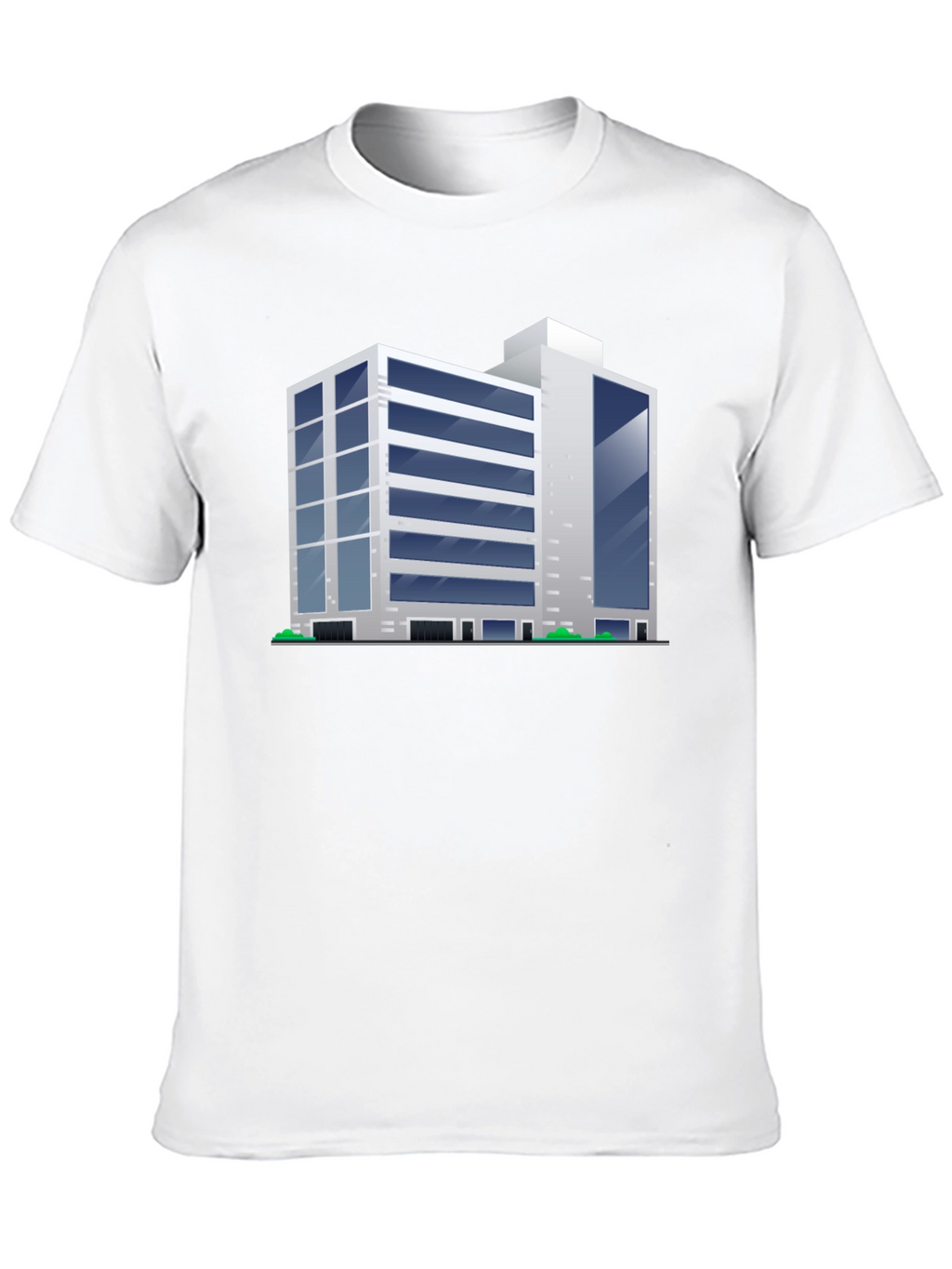 Modern Building Graphic Tee - Black T-Shirt