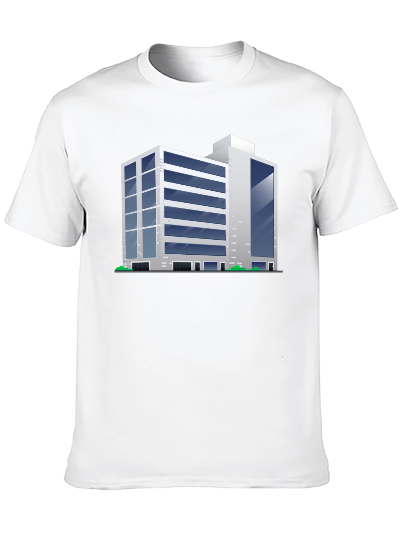 Modern Building Graphic Tee - Black T-Shirt