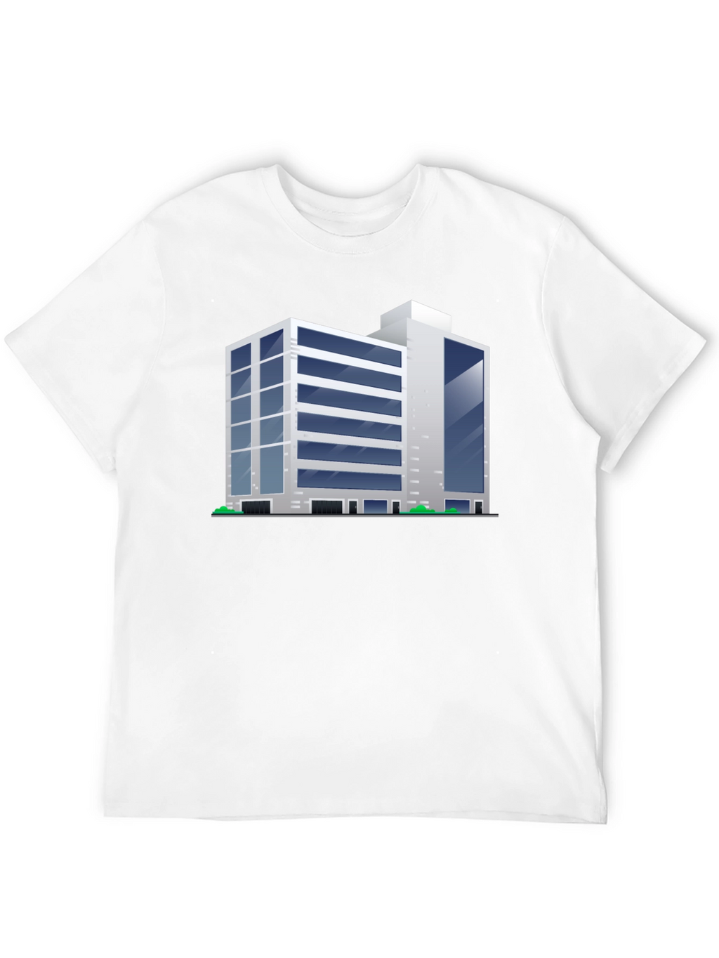 Modern Building Graphic Tee - Black T-Shirt