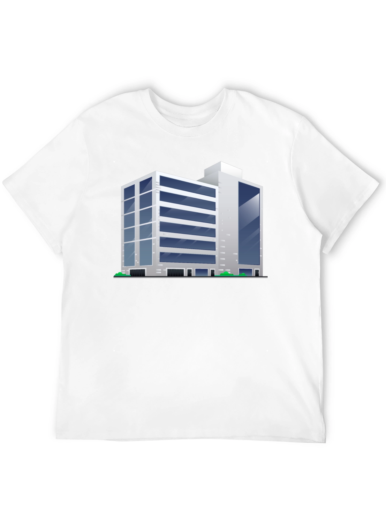 Modern Building Graphic Tee - Black T-Shirt