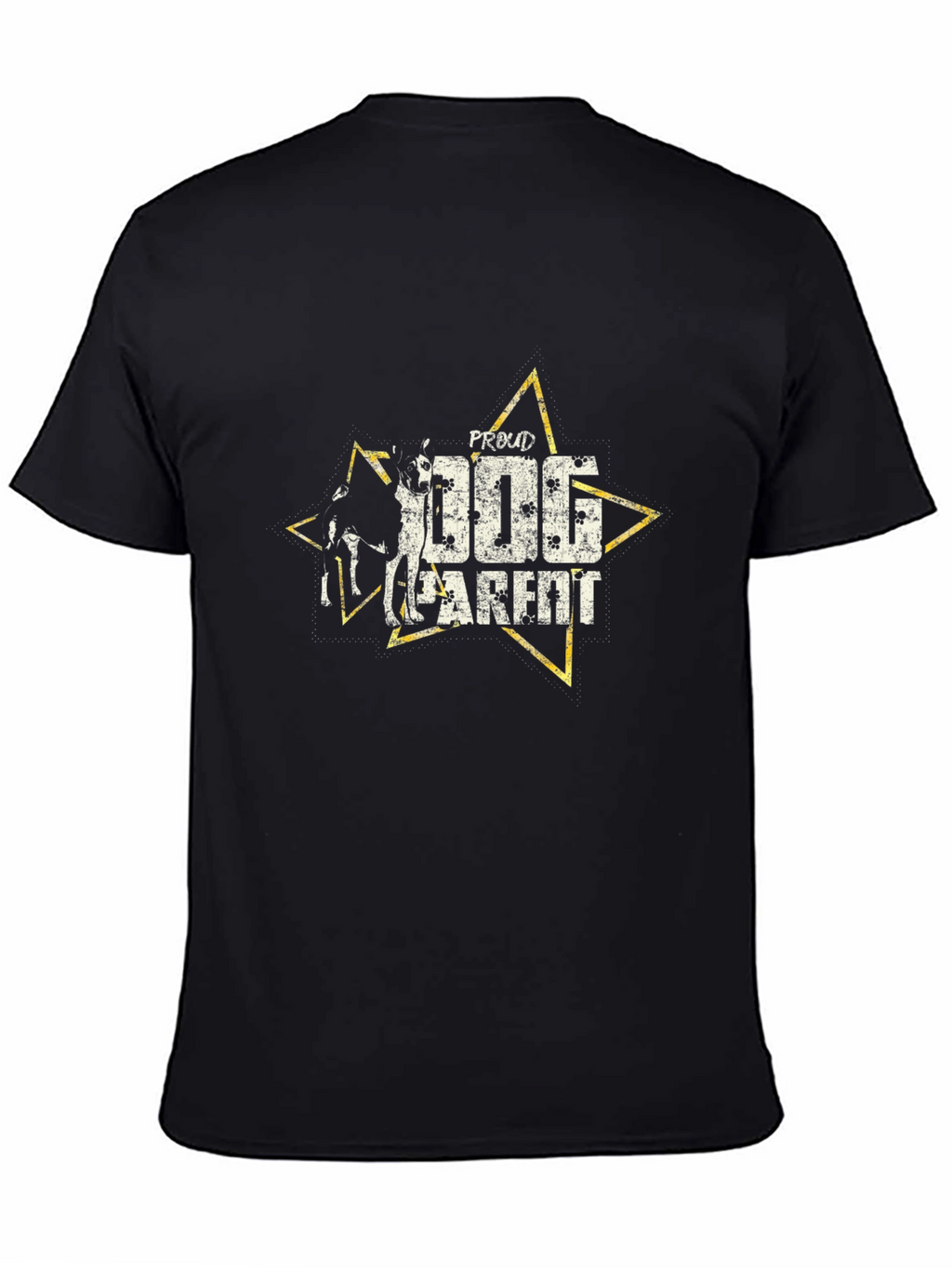 Proud Dog Parent Black T-Shirt