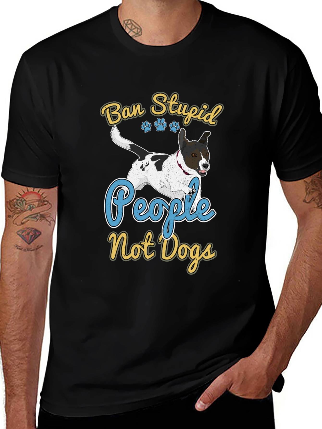 Ban Stupid People Not Dogs T-Shirt