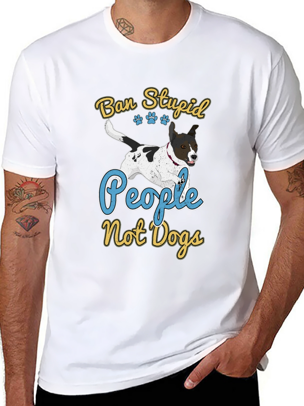 Ban Stupid People Not Dogs T-Shirt