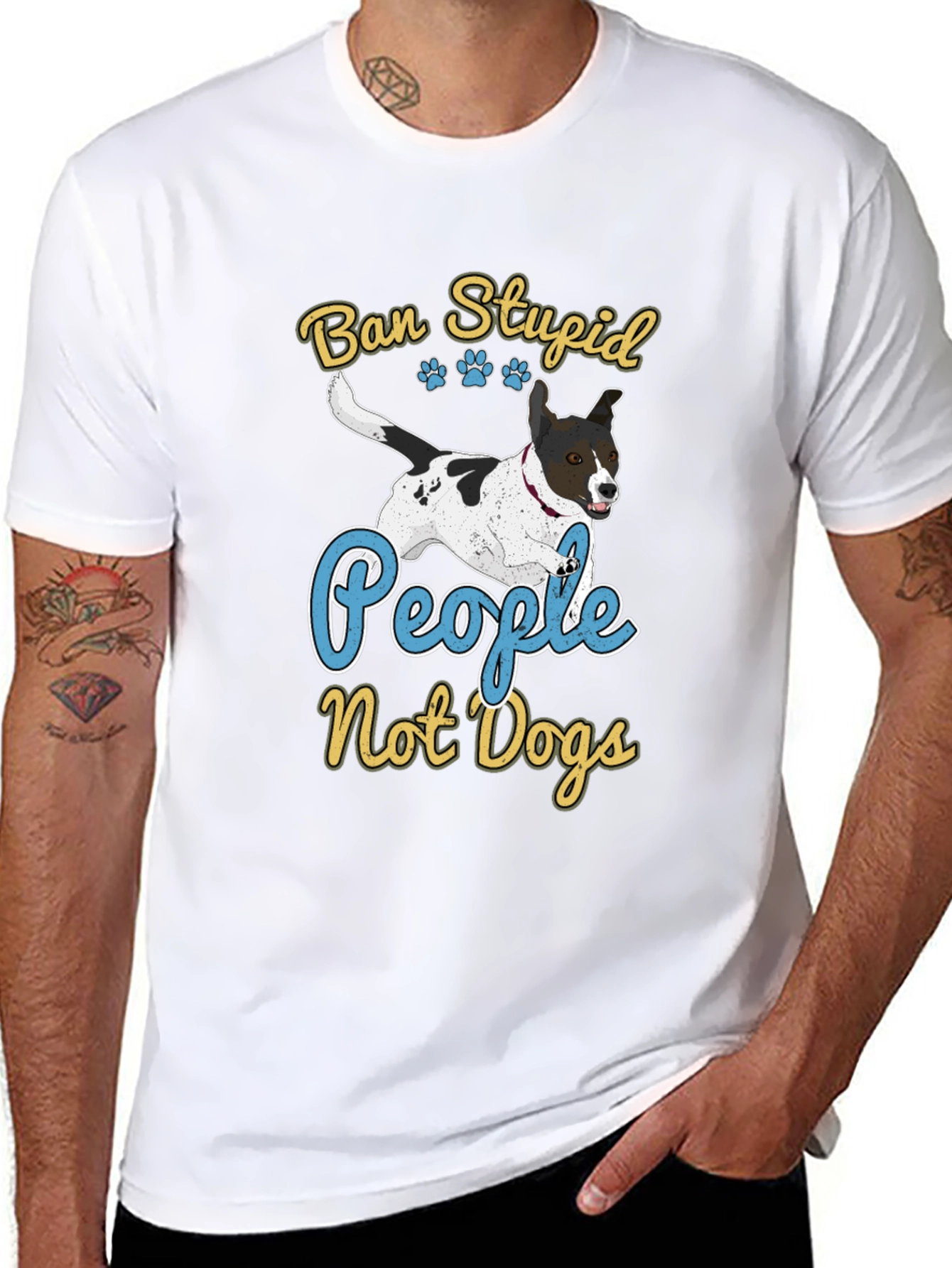 Ban Stupid People Not Dogs T-Shirt