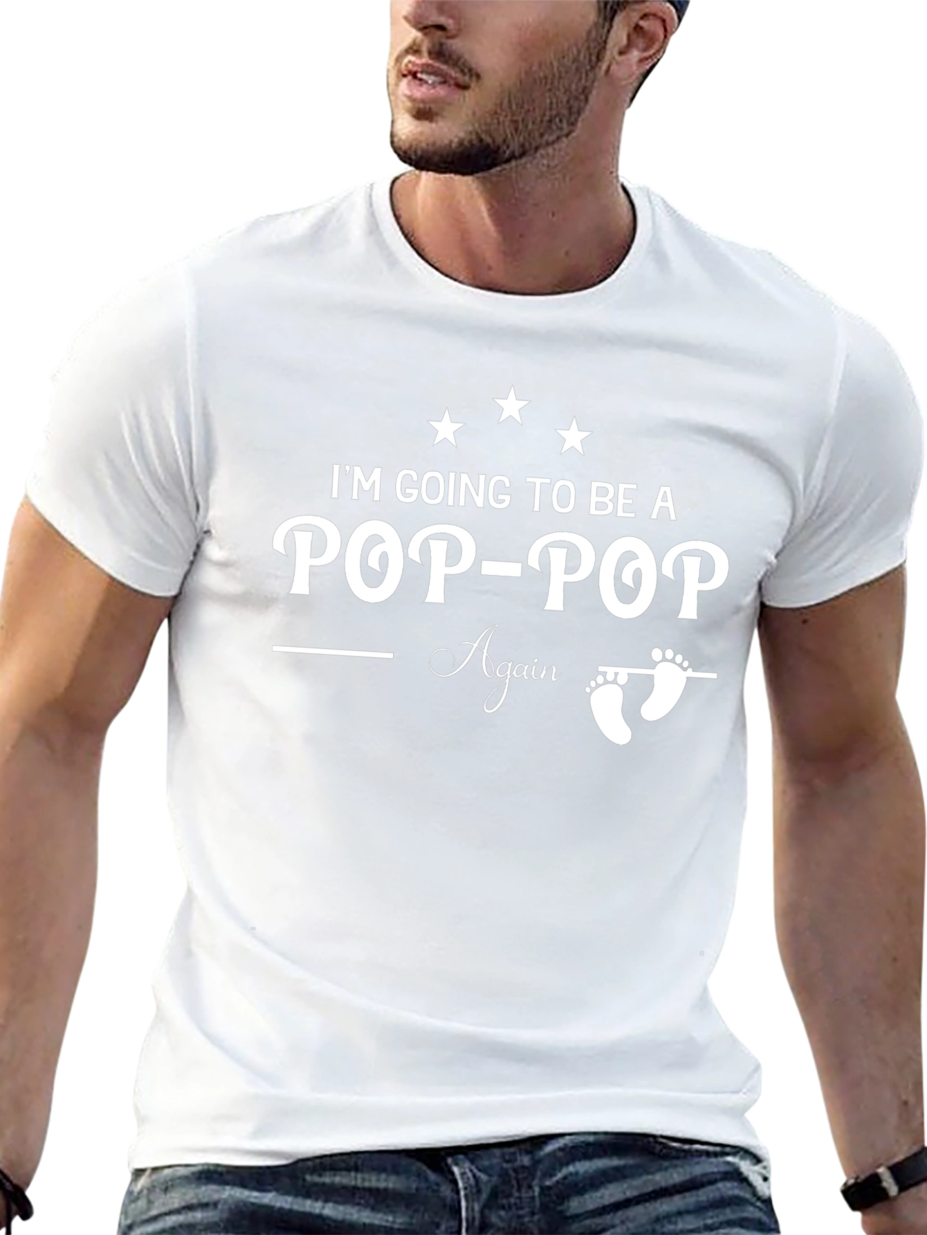 Pop-Pop Again T-Shirt - New Grandfather Tee