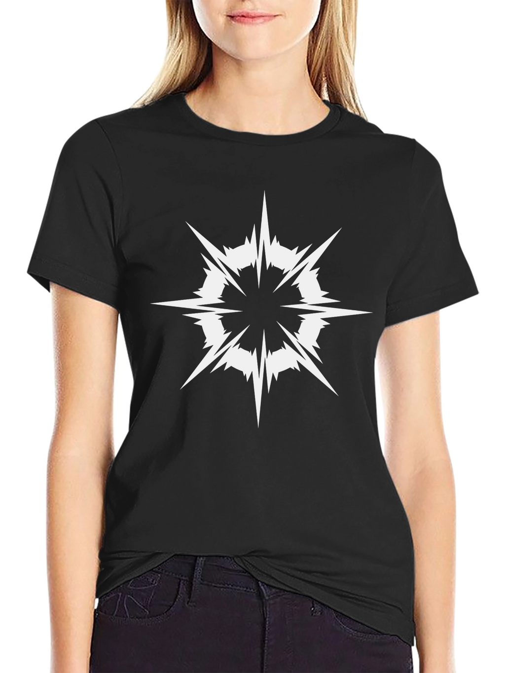 Edgy Graphic Tee - Modern Black Shirt