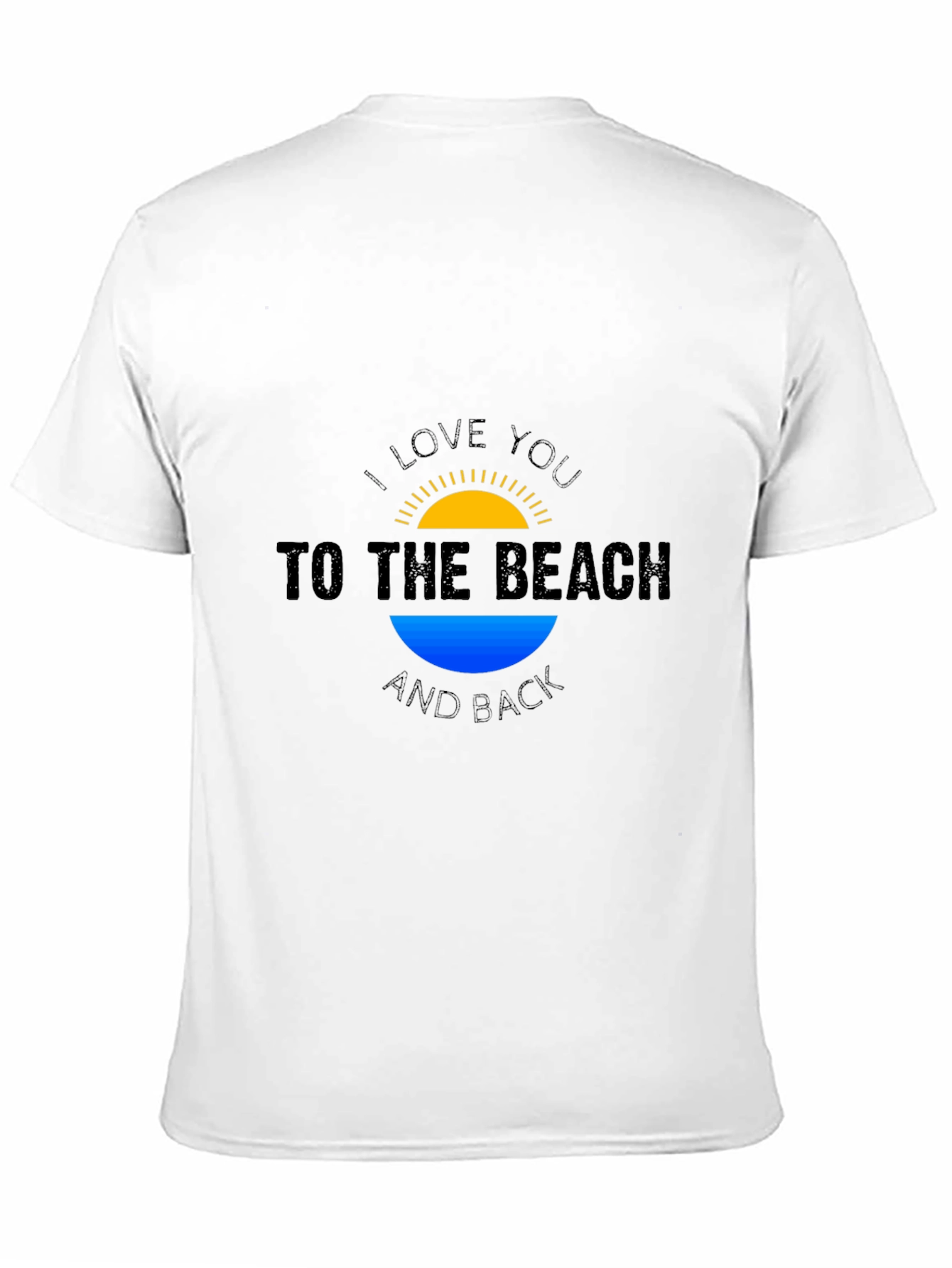 Beach Lovers Black T-Shirt