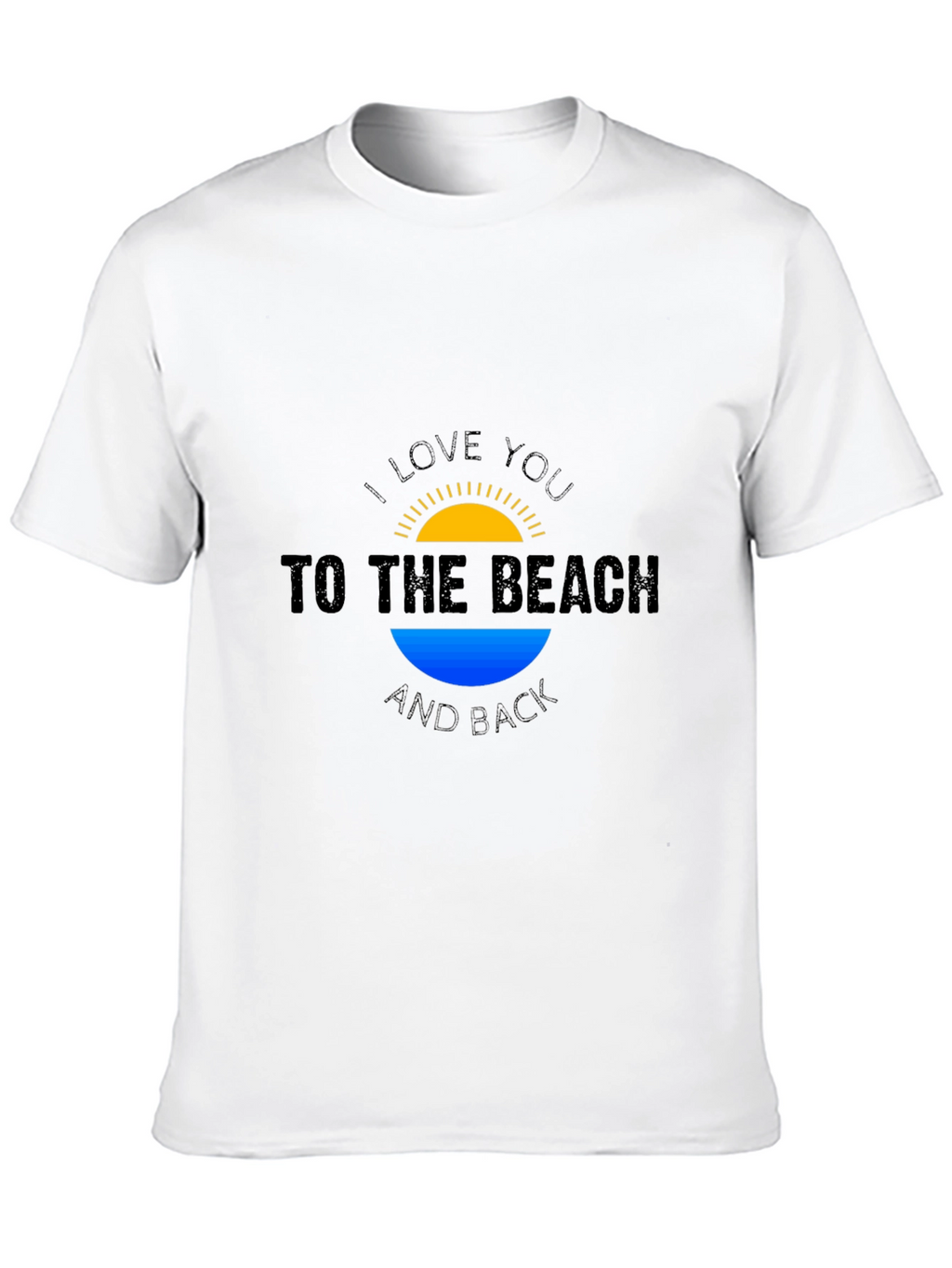 Beach Lovers Black T-Shirt