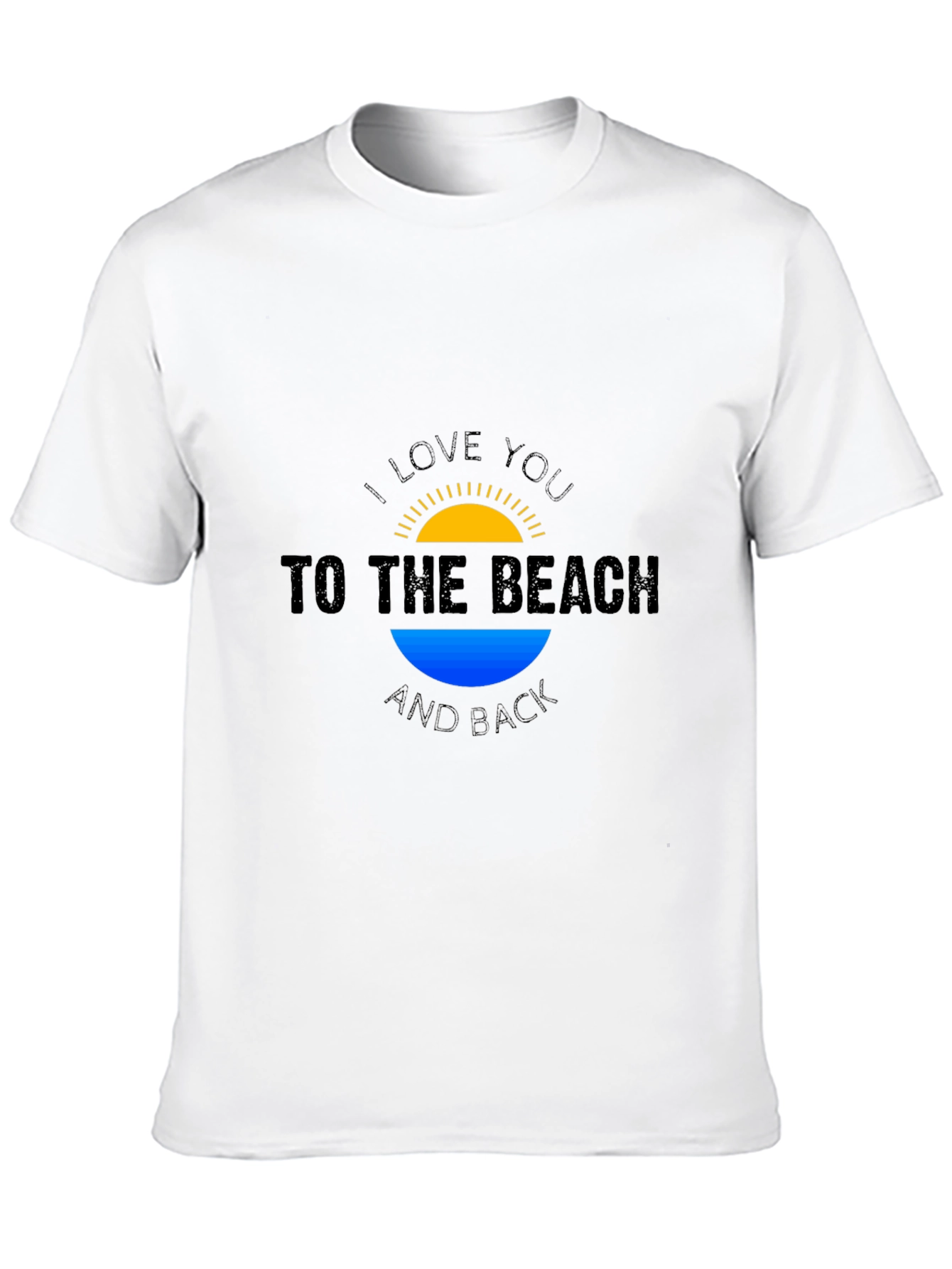 Beach Lovers Black T-Shirt