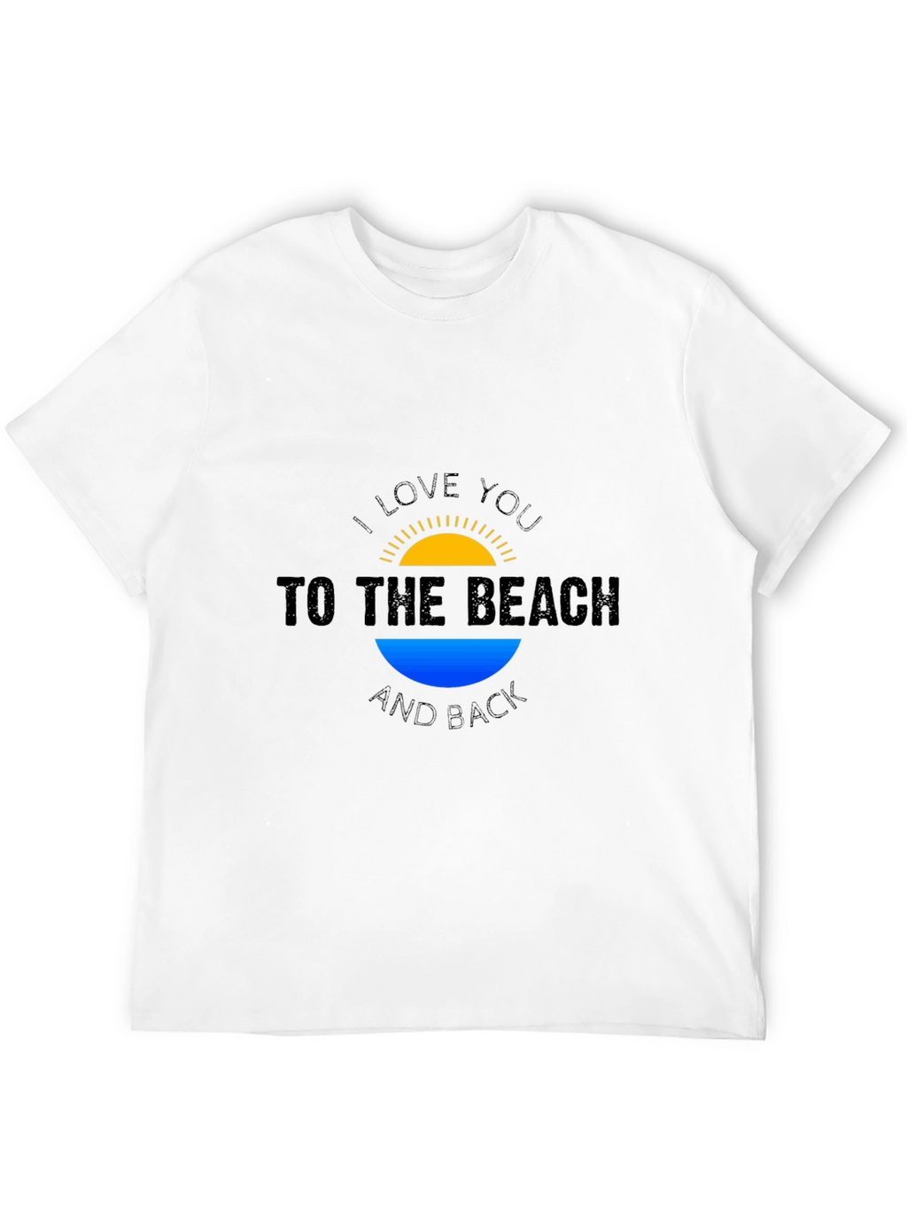 Beach Lovers Black T-Shirt