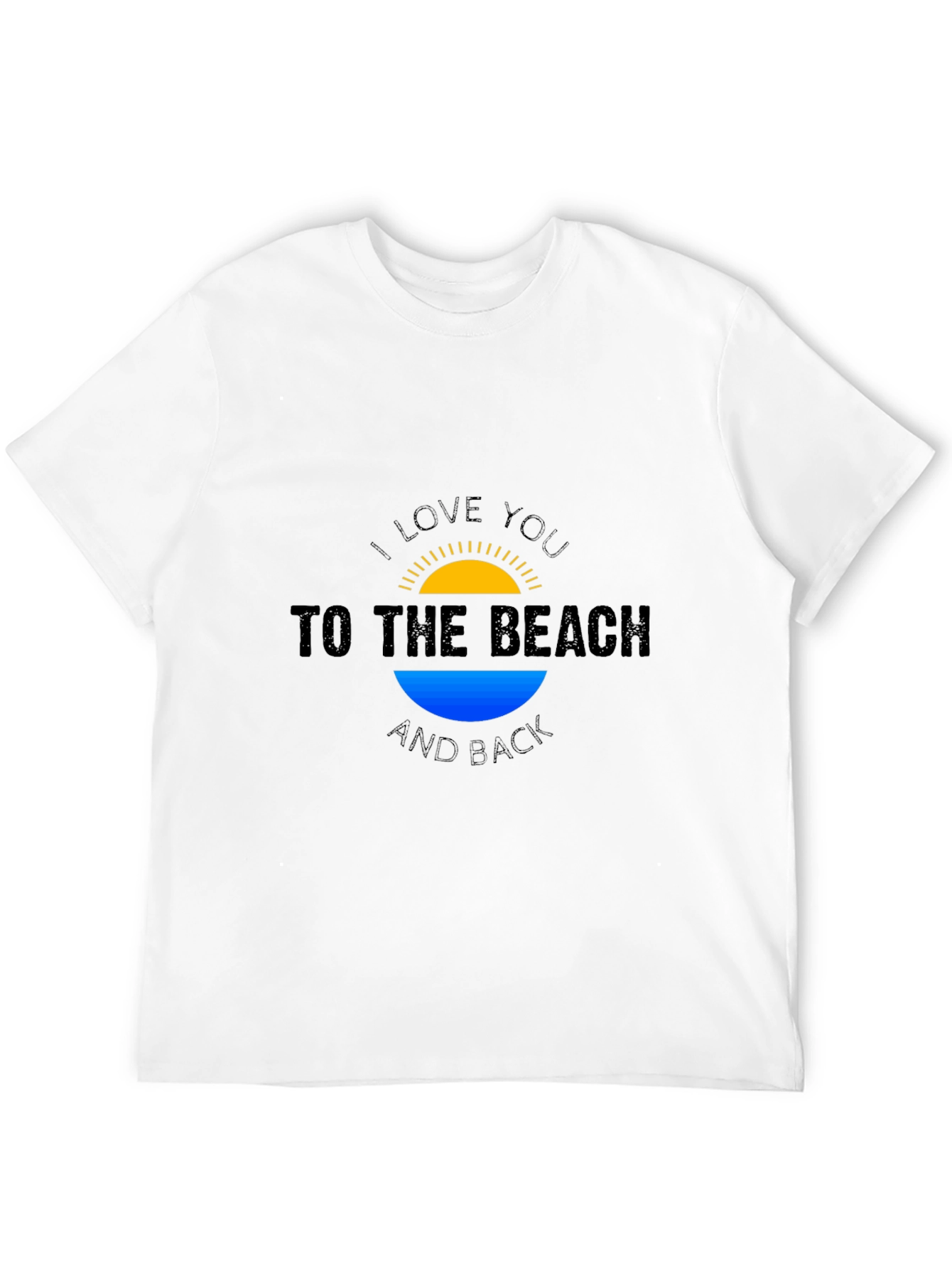 Beach Lovers Black T-Shirt