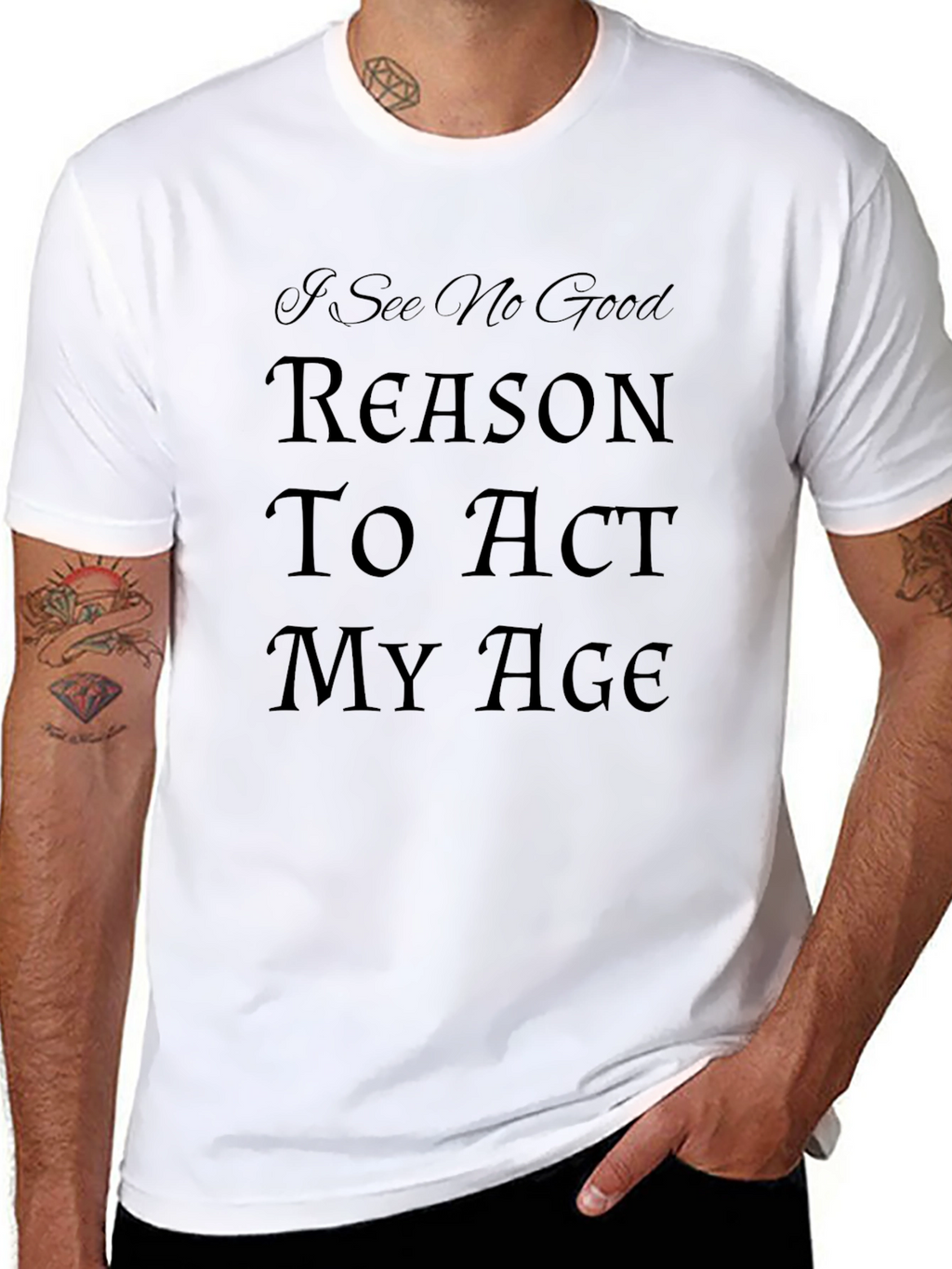 Humorous Act My Age Graphic Tee