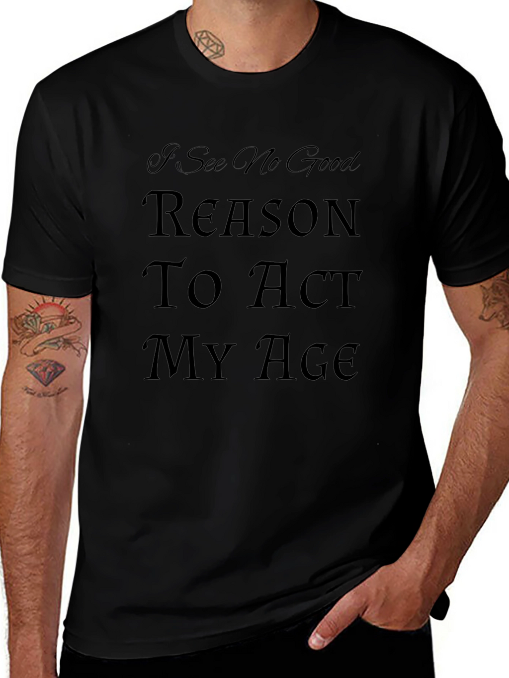 Humorous Act My Age Graphic Tee