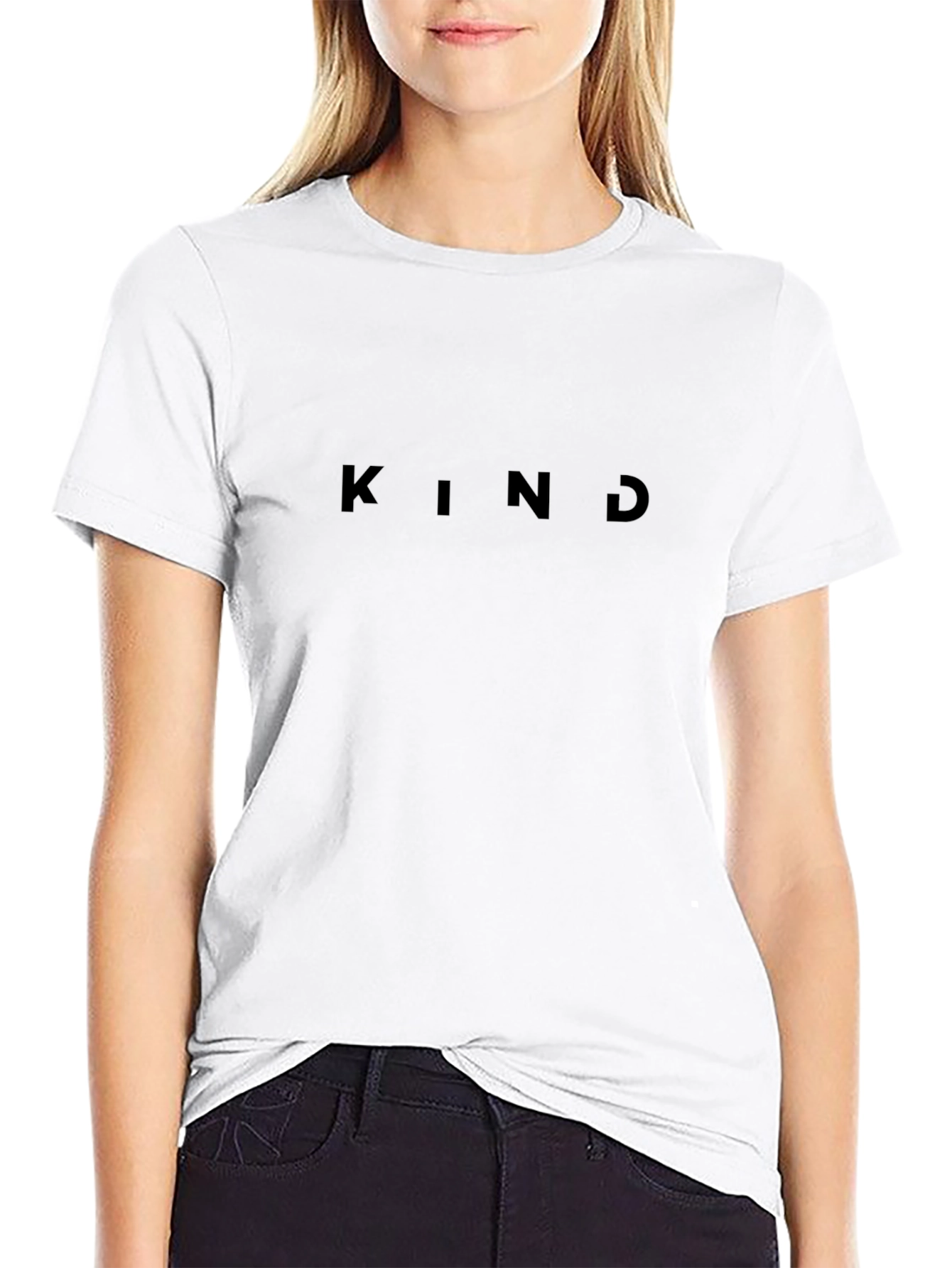 Kind Black T-Shirt: Minimalist Style