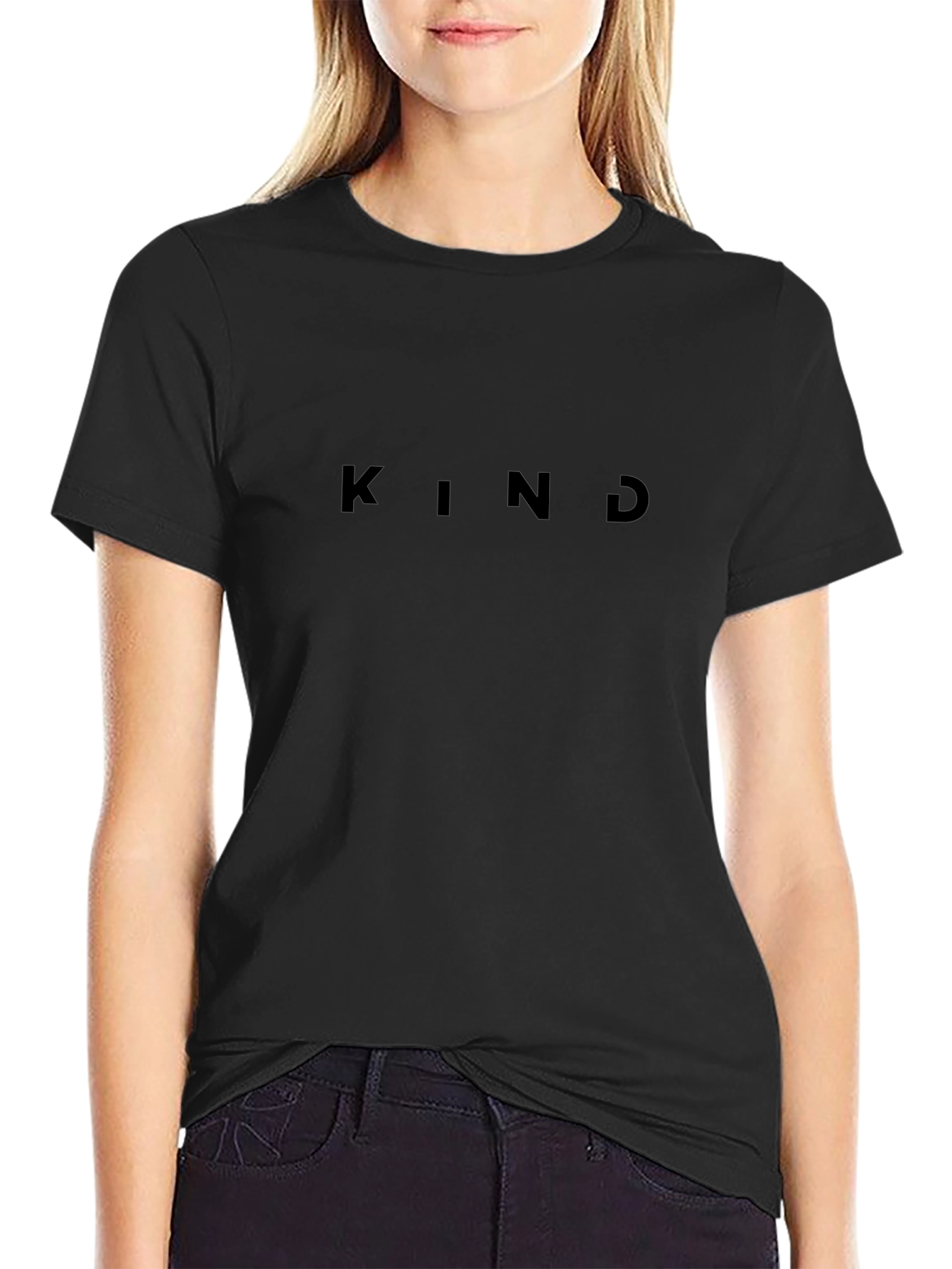 Kind Black T-Shirt: Minimalist Style