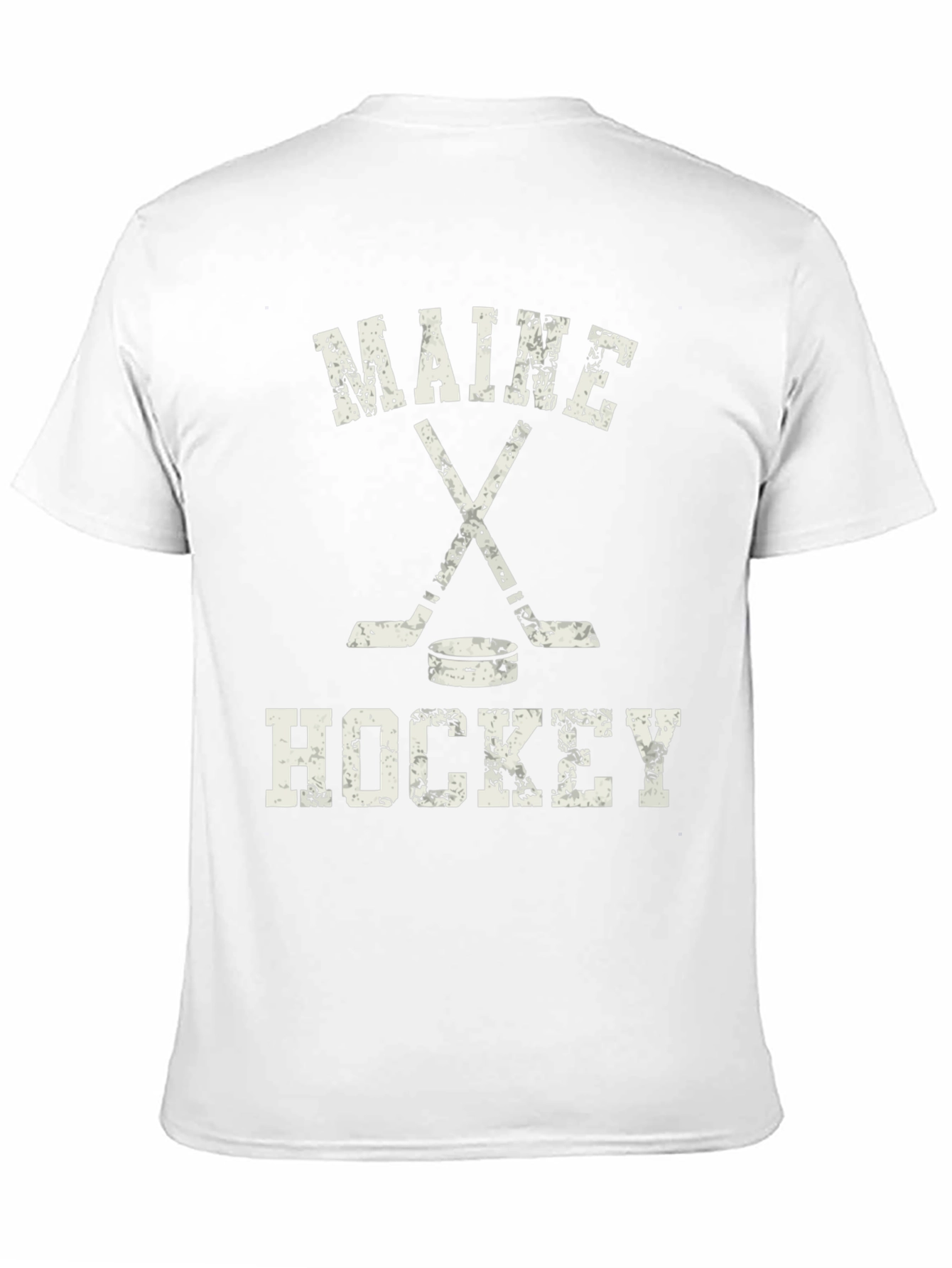 Maine Hockey T-Shirt - Distressed Graphic Tee