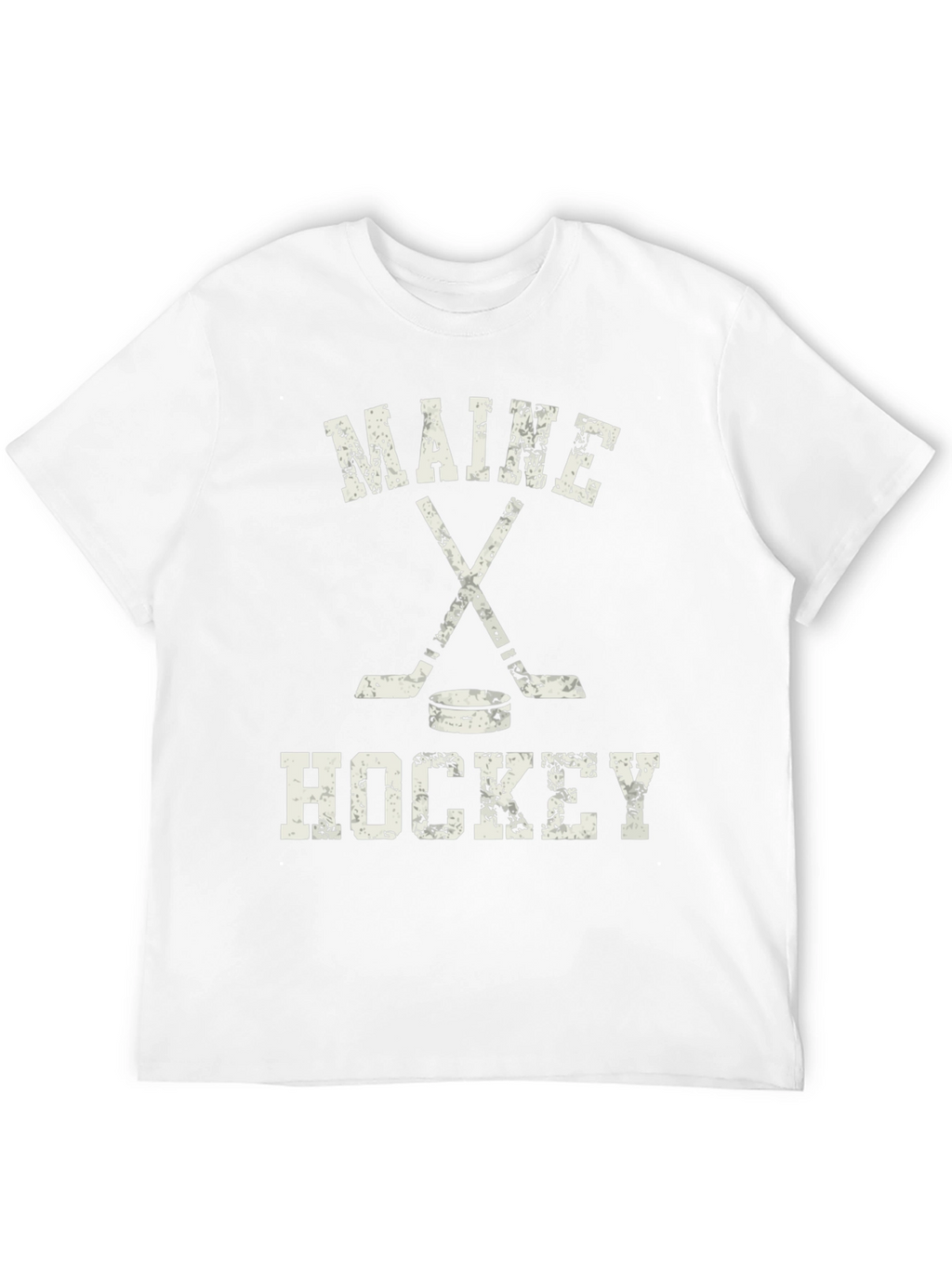 Maine Hockey T-Shirt - Distressed Graphic Tee