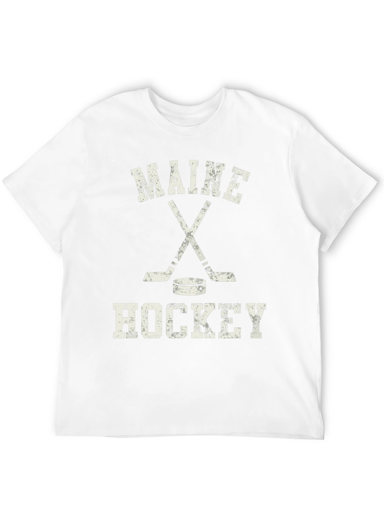 Maine Hockey T-Shirt - Distressed Graphic Tee