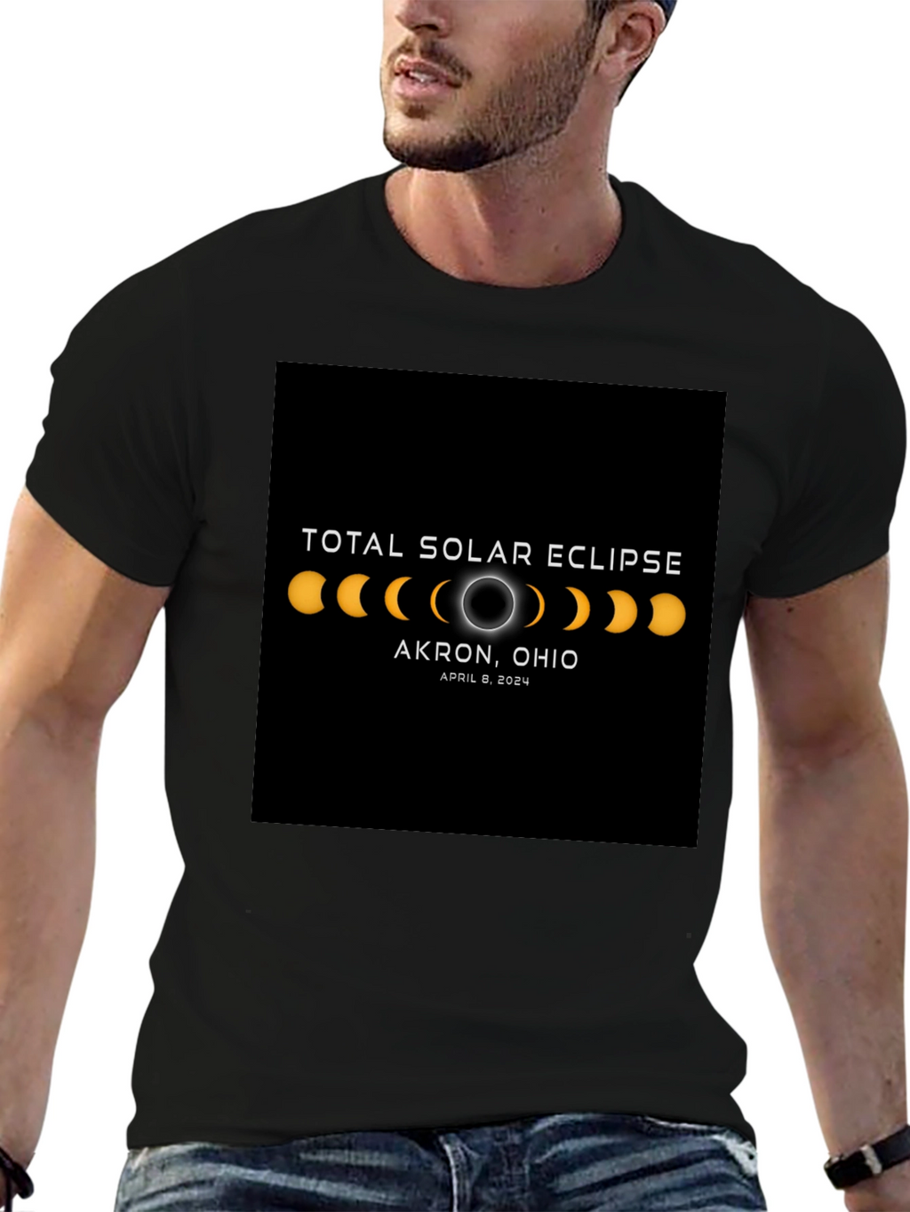 Total Solar Eclipse Akron Ohio 2024 T-Shirt