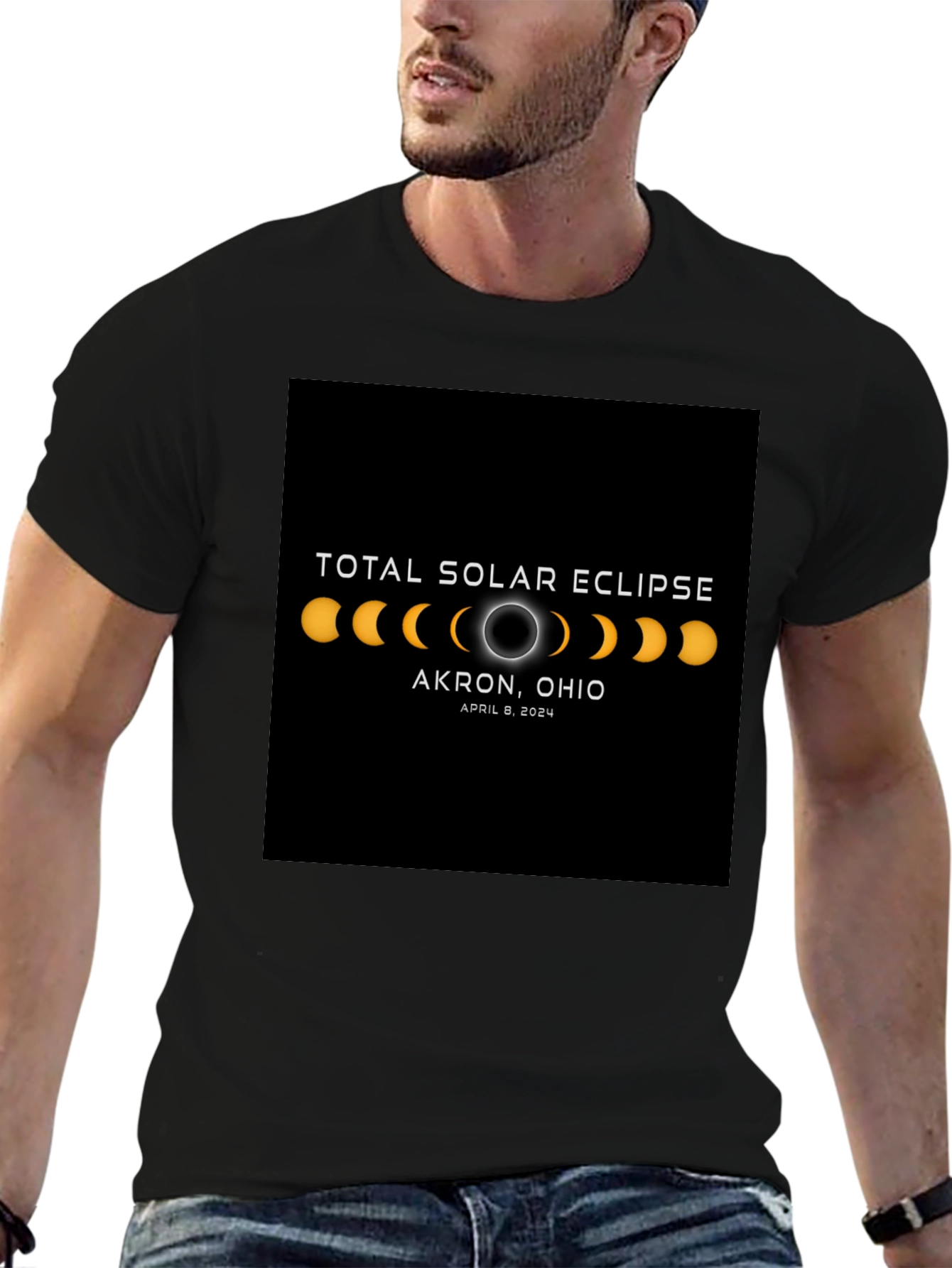 Total Solar Eclipse Akron Ohio 2024 T-Shirt