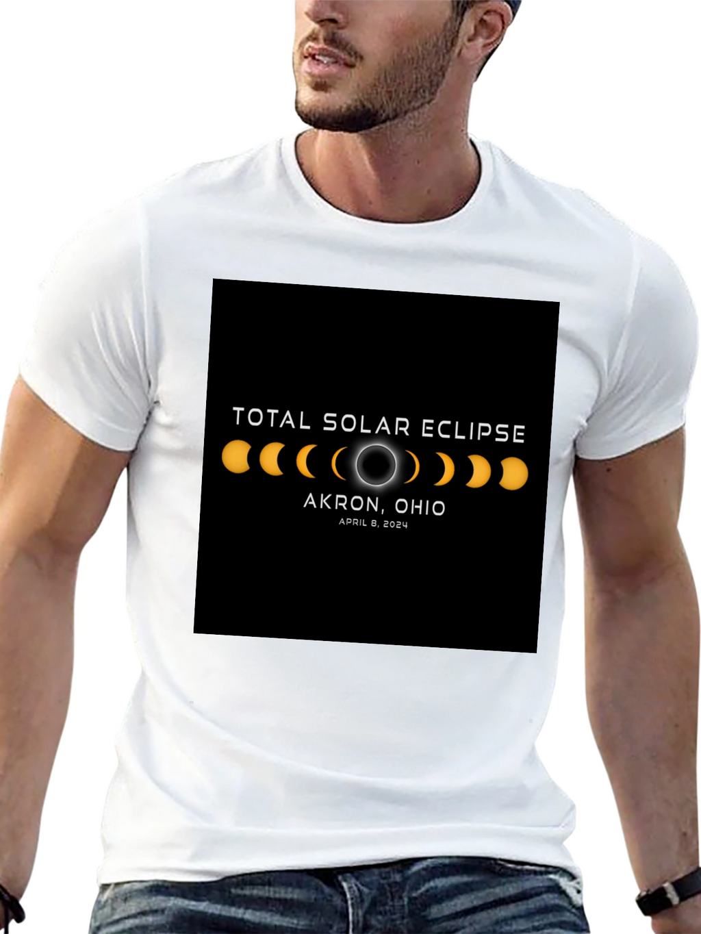 Total Solar Eclipse Akron Ohio 2024 T-Shirt