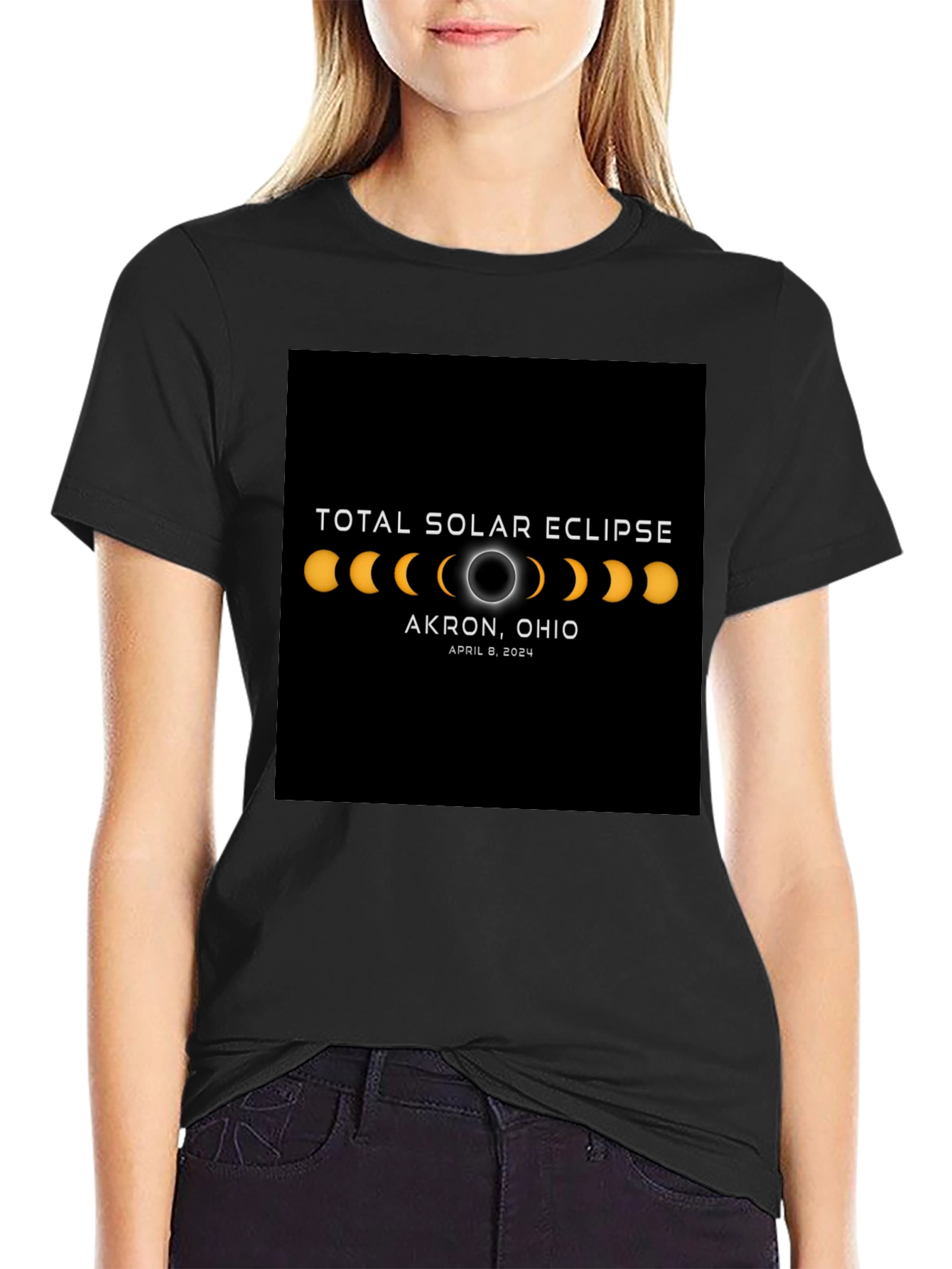 Total Solar Eclipse Akron Ohio 2024 T-Shirt