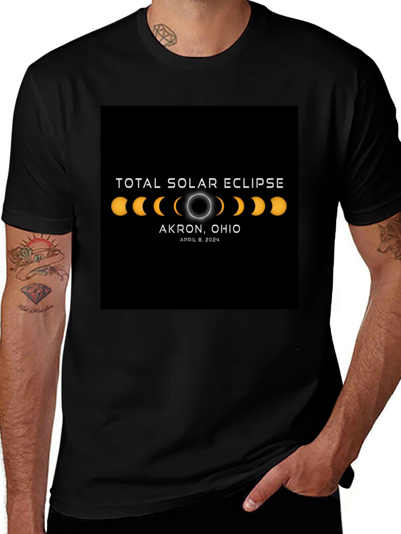 Total Solar Eclipse Akron Ohio 2024 T-Shirt