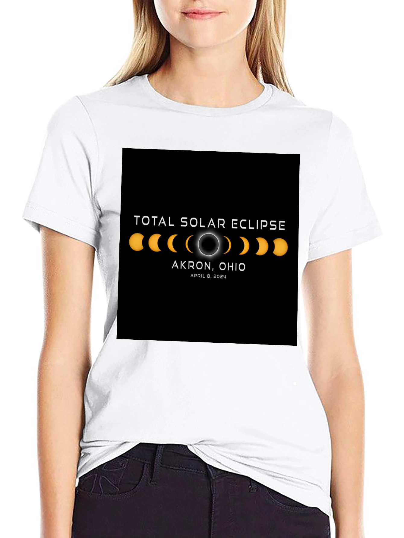 Total Solar Eclipse Akron Ohio 2024 T-Shirt
