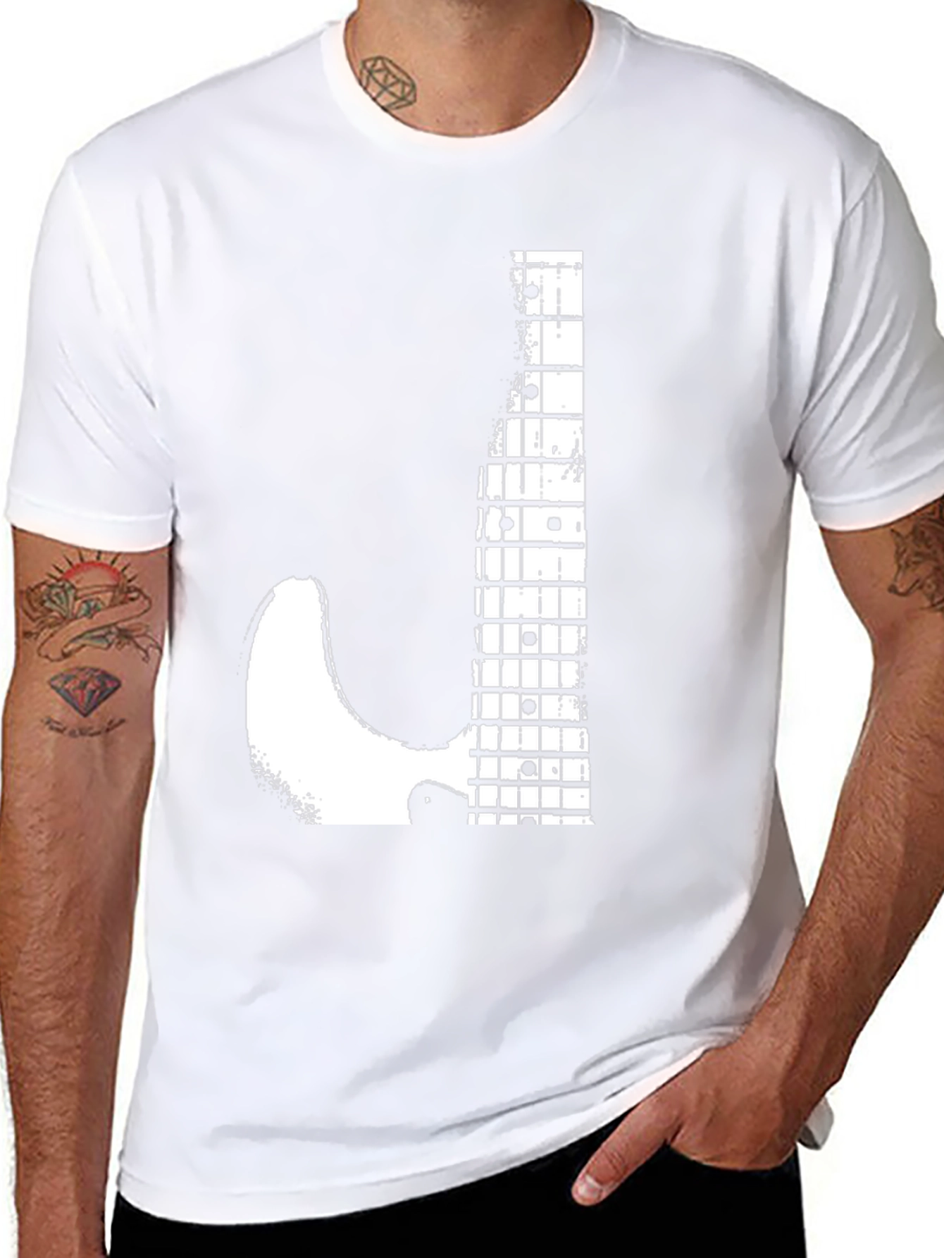 Guitar Neck T-Shirt - Music Lover Tee