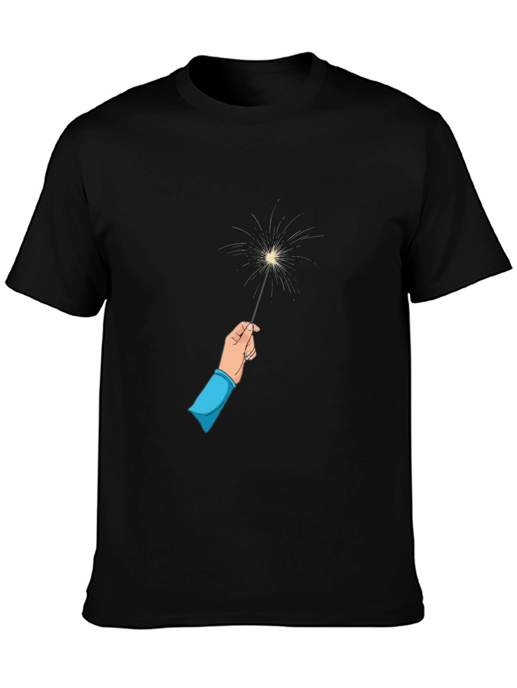 Sparkler Graphic Black Tee