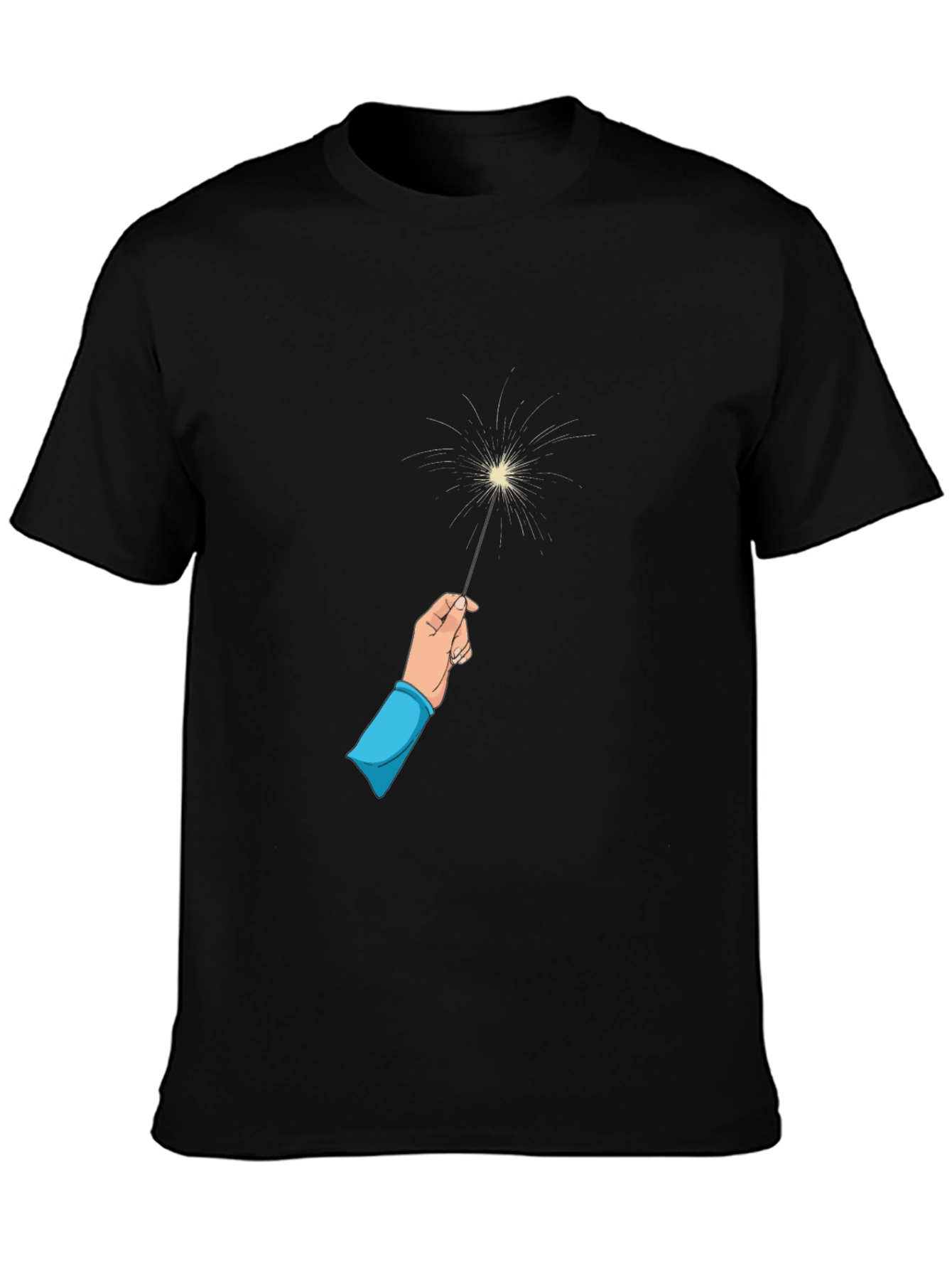 Sparkler Graphic Black Tee