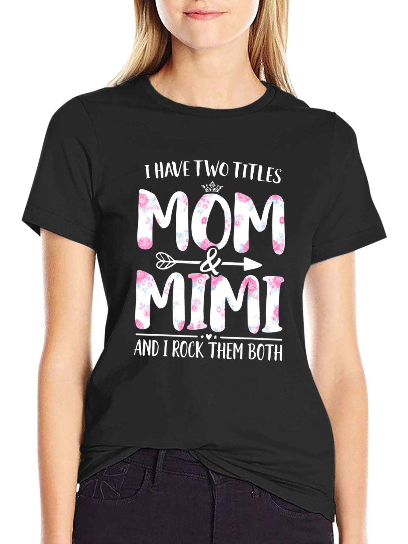 Mom & Mimi Floral Graphic Tee