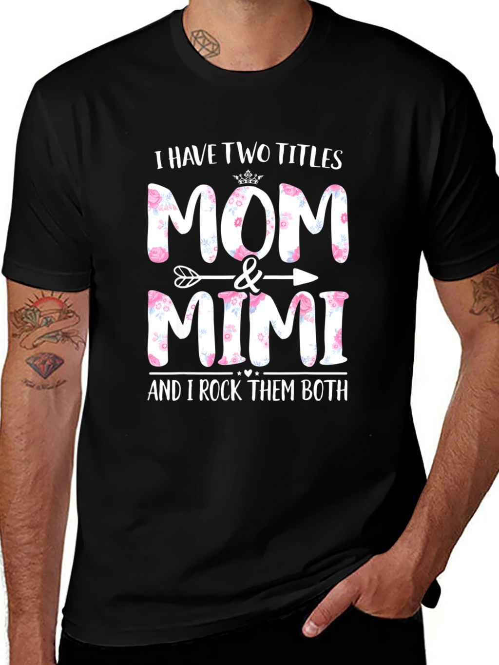 Mom & Mimi Floral Graphic Tee