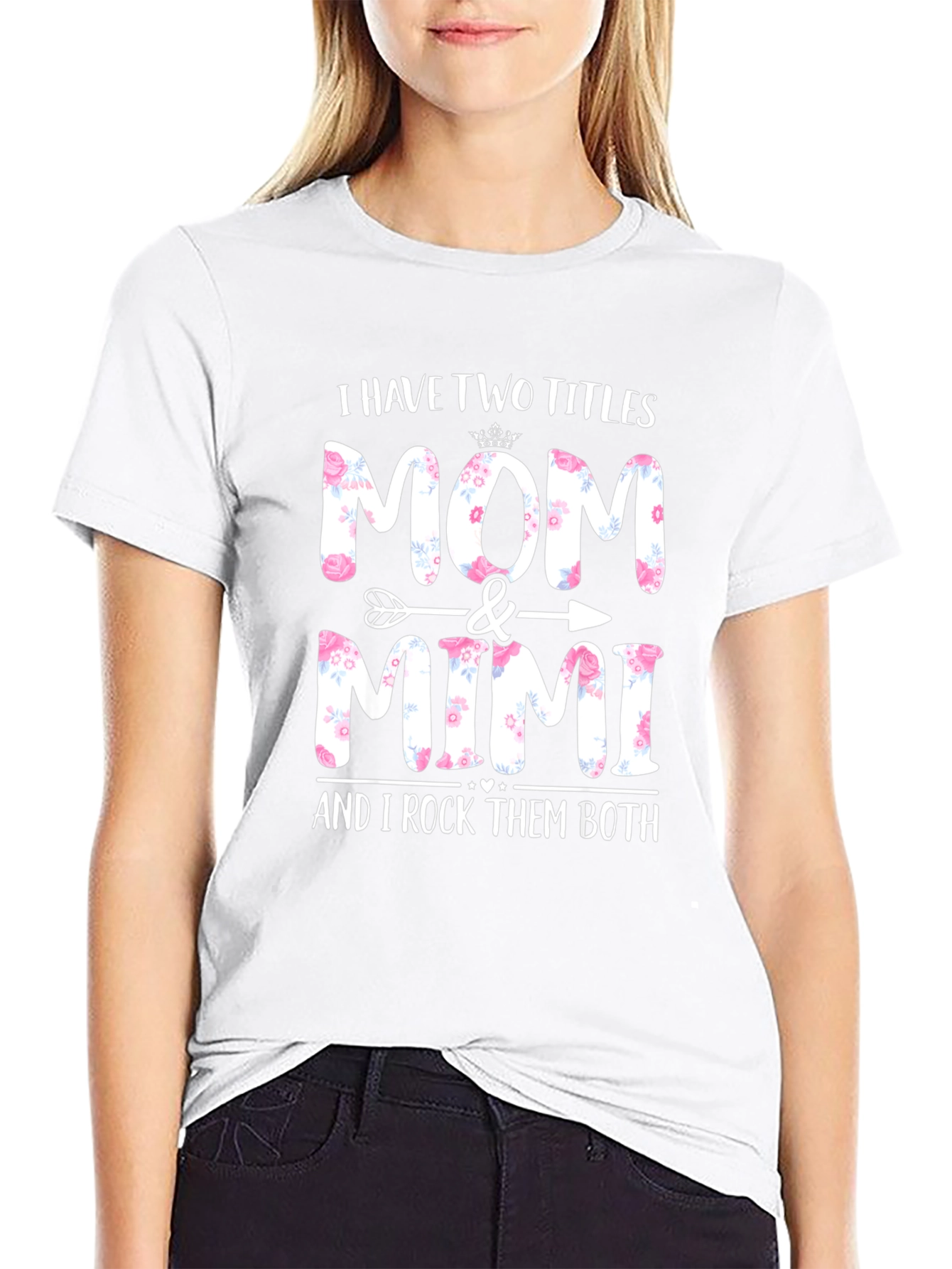 Mom & Mimi Floral Graphic Tee