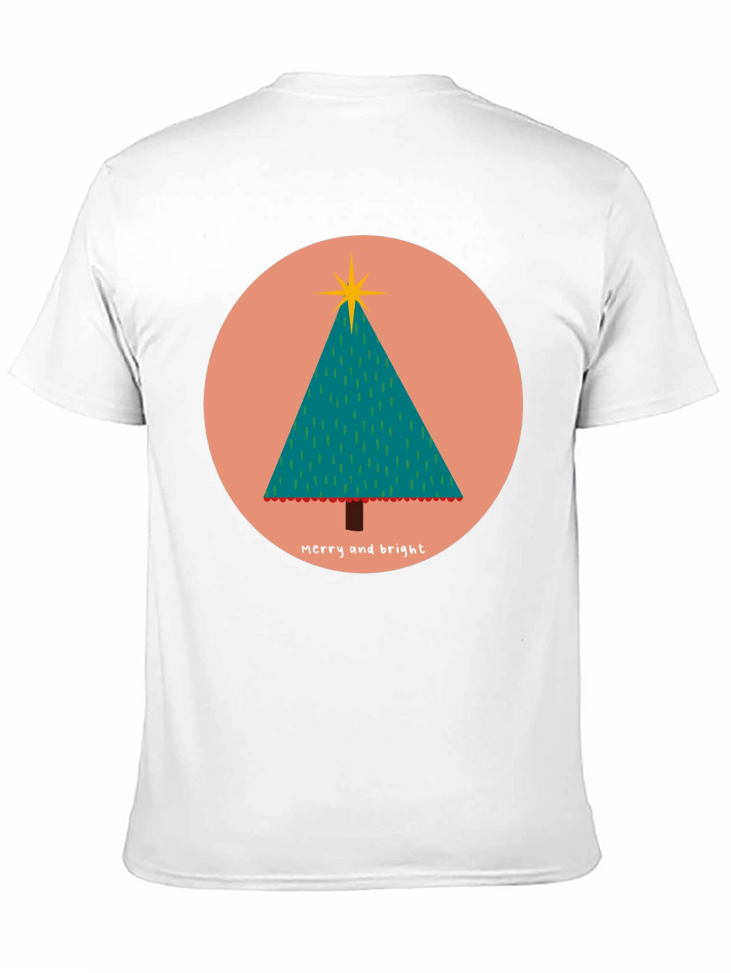 Merry & Bright Christmas Tree Graphic Tee