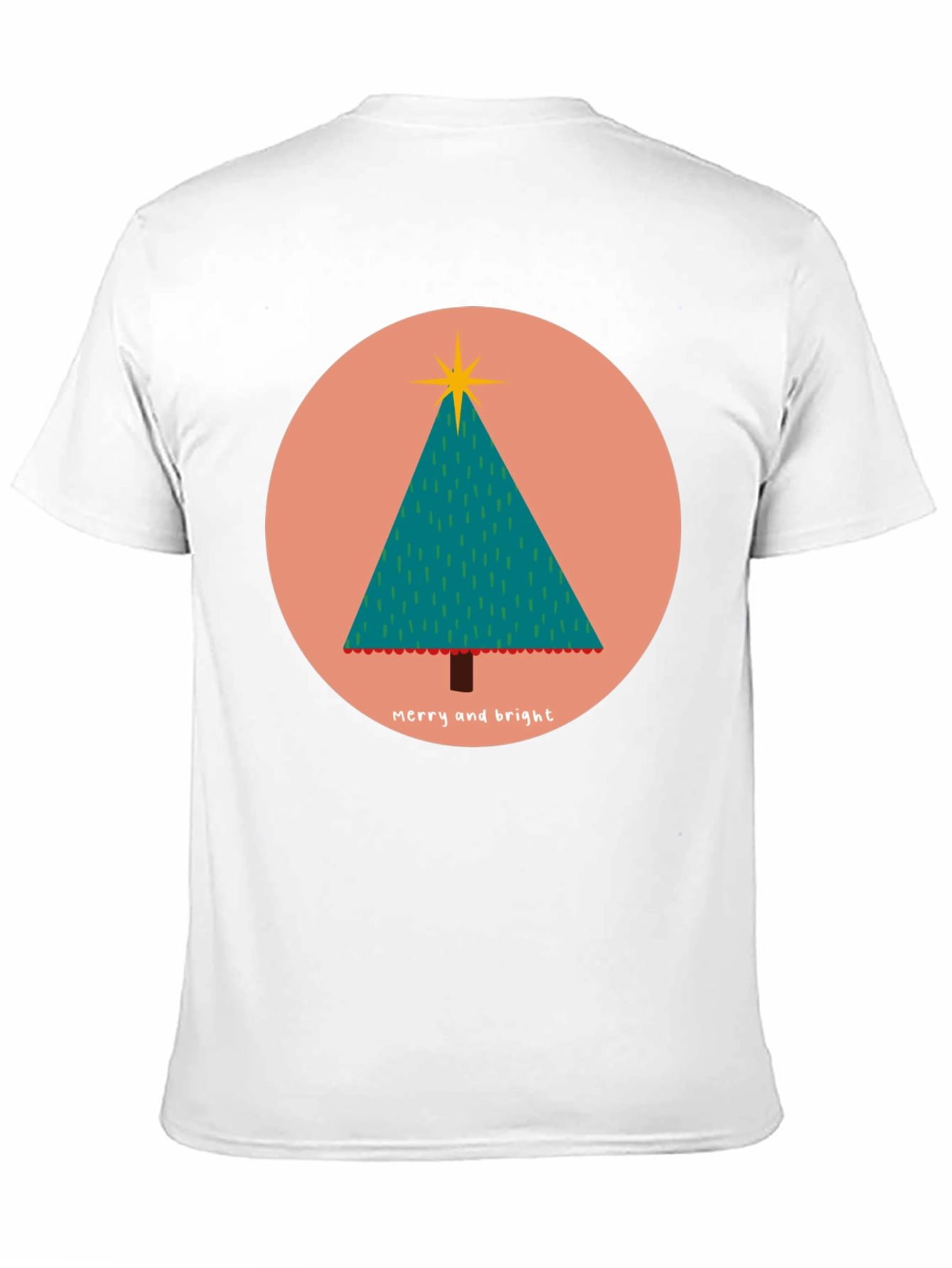 Merry & Bright Christmas Tree Graphic Tee