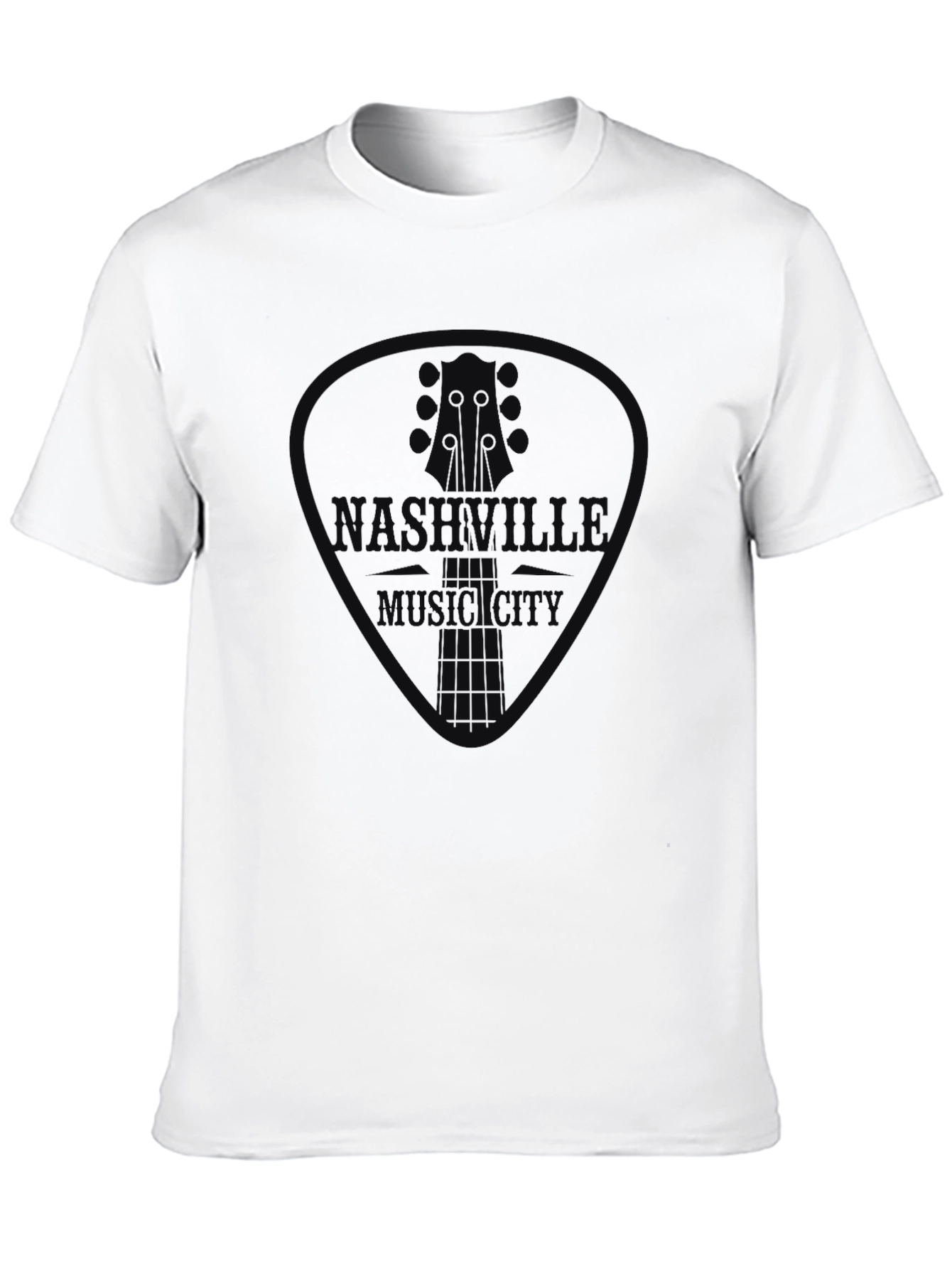 Nashville Music City Guitar Pick Graphic Tee