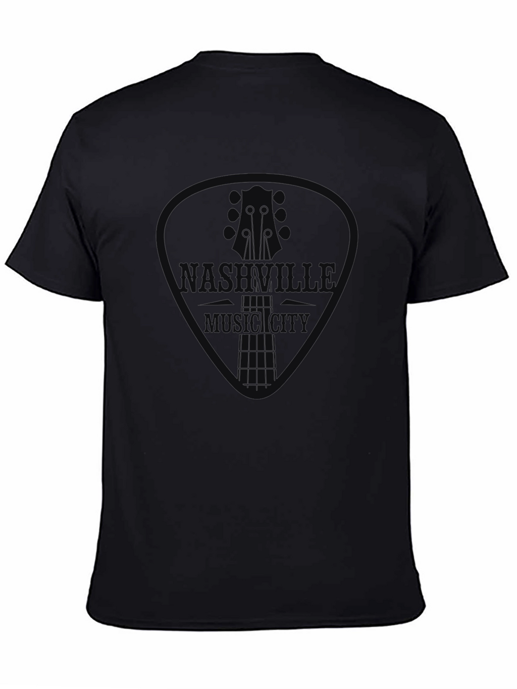 Nashville Music City Guitar Pick Graphic Tee