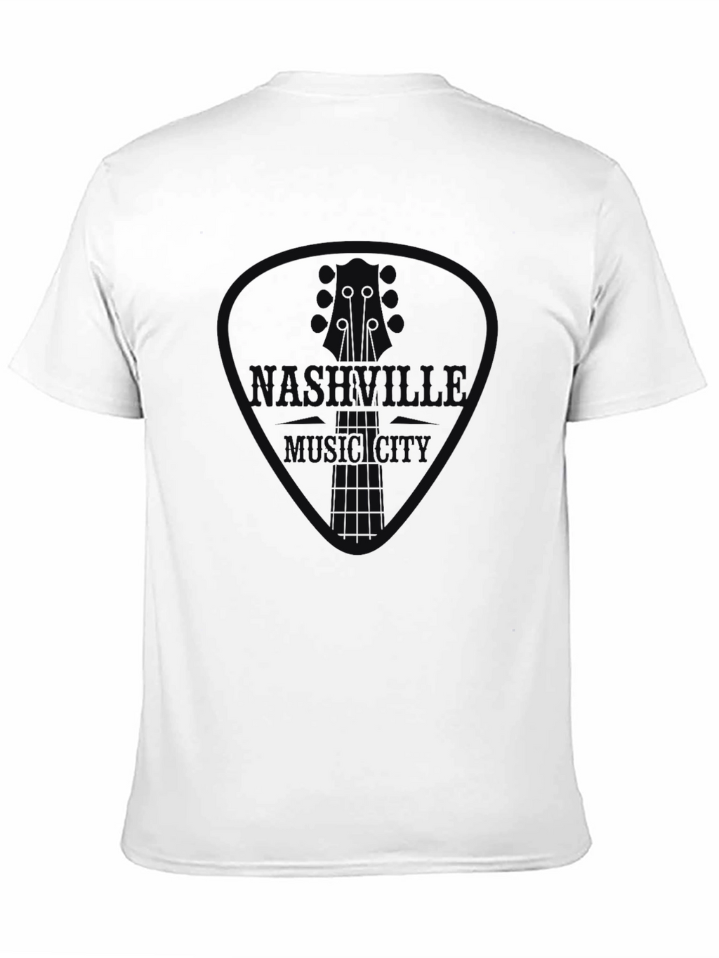 Nashville Music City Guitar Pick Graphic Tee